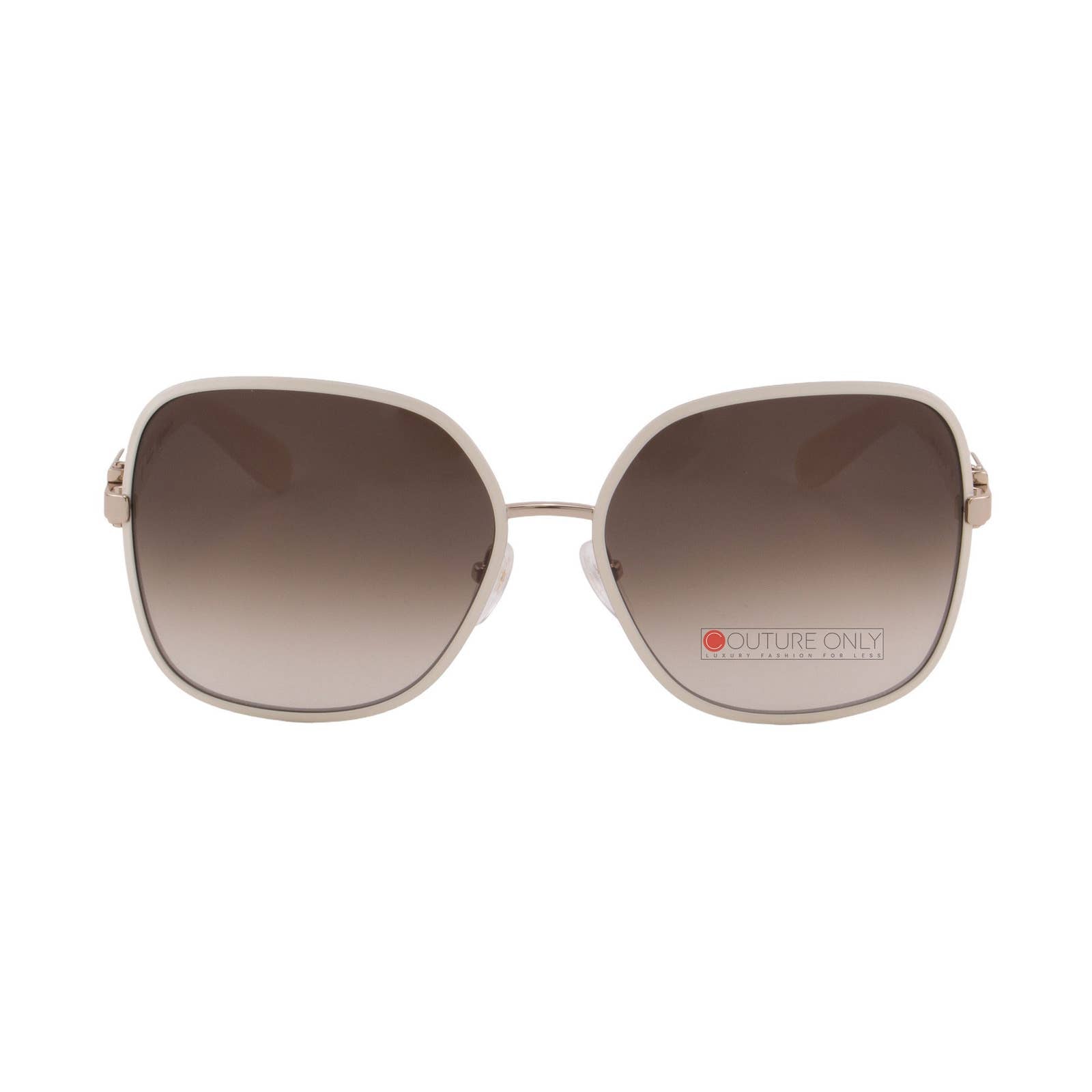 Salvatore Ferragamo SF150S Oversized Sunglasses | Ivory & Gold Luxury