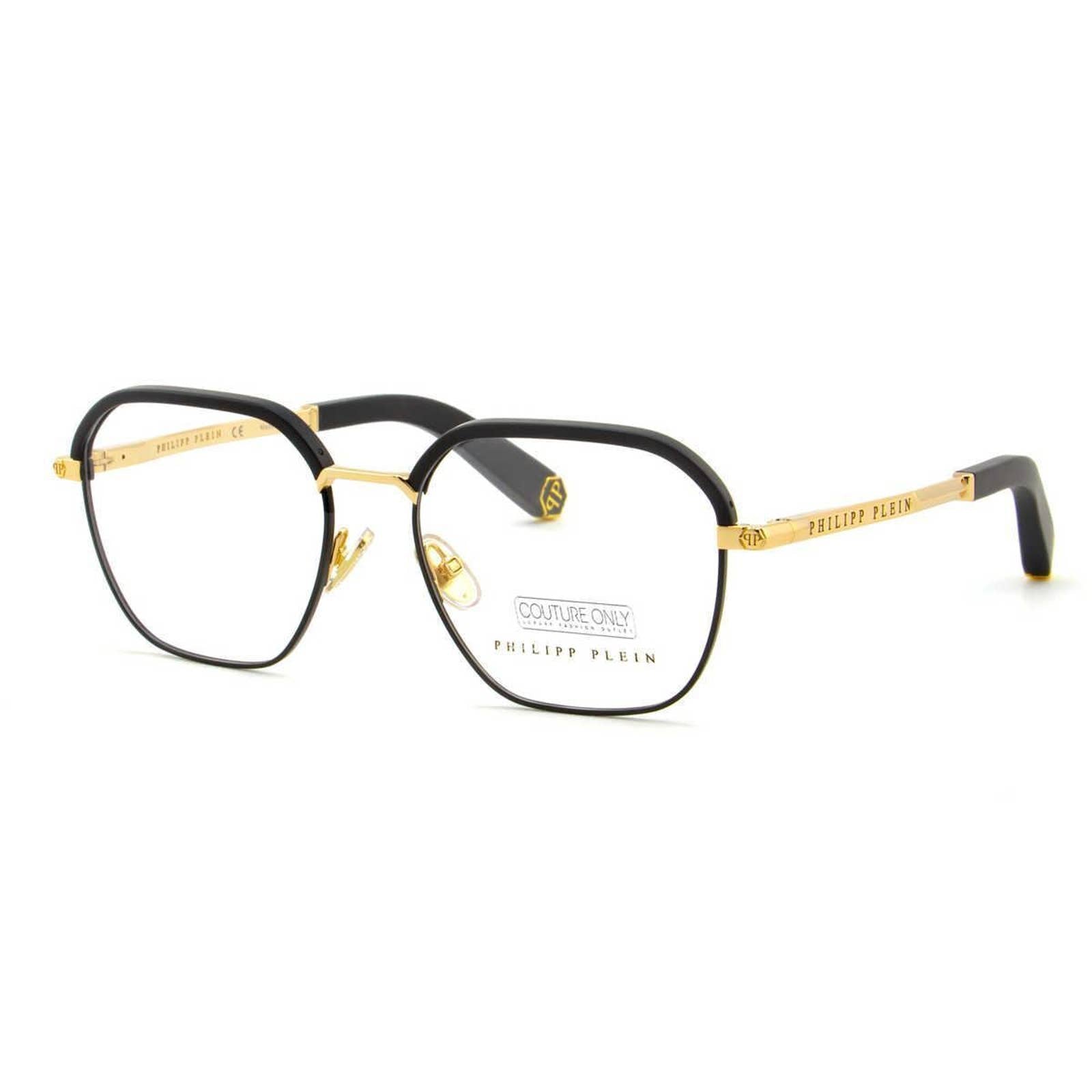Men Optical Glasses Square Black Gold Frame VPP017M-0302