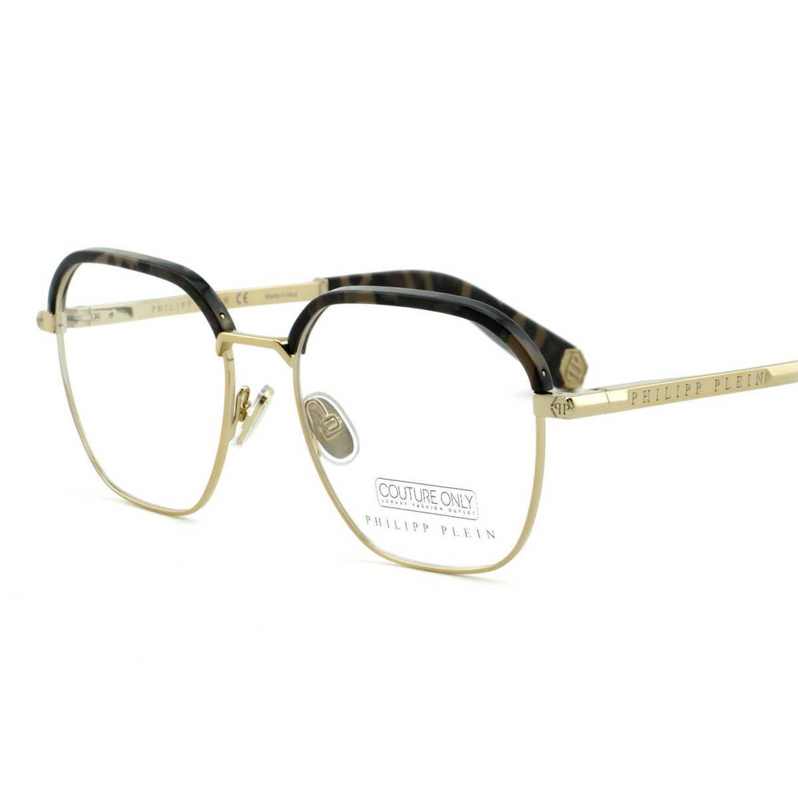 Men Optical Glasses Havana Brown Gold Square VPP017M-0302