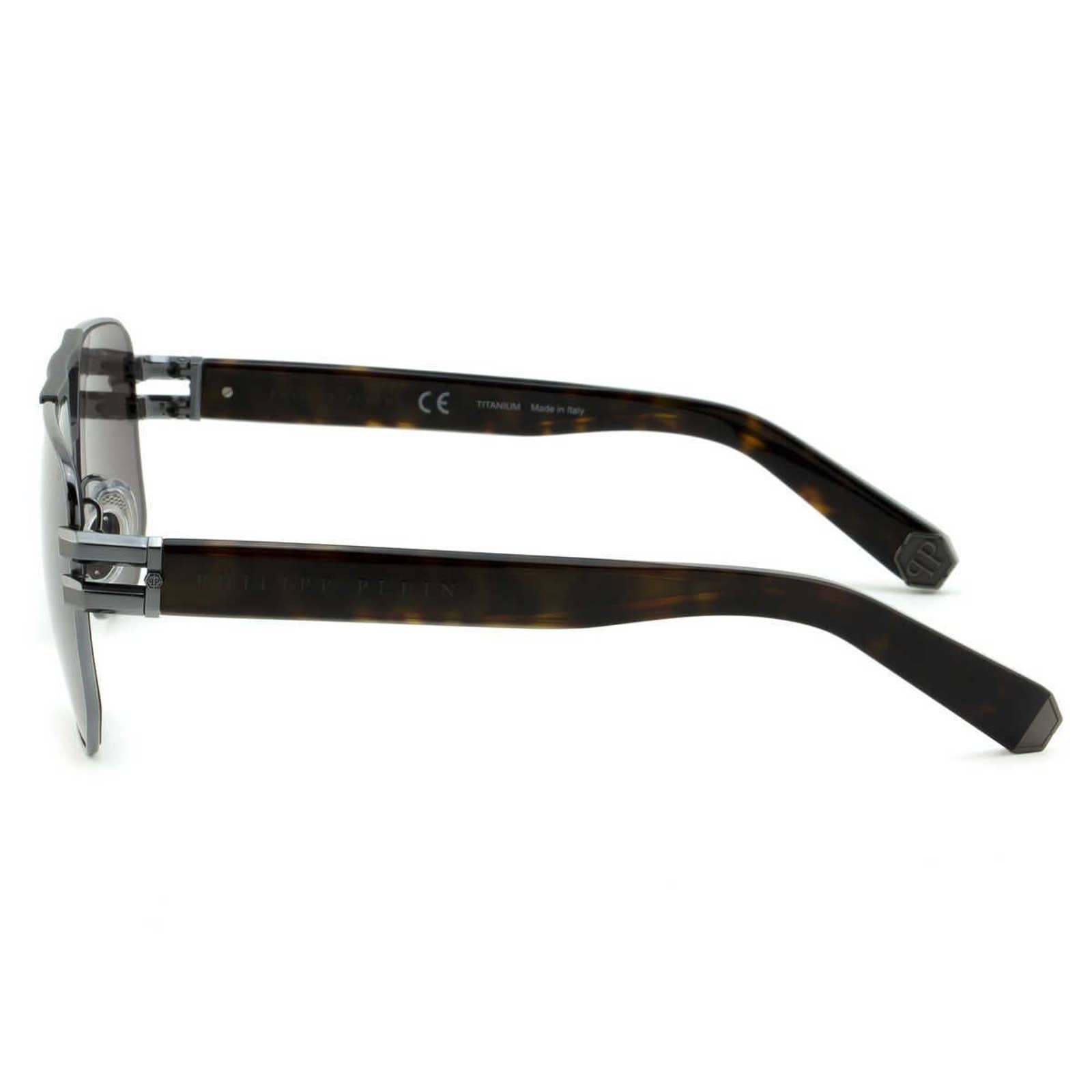 Men Gunmetal Titanium Square Sunglasses SPP012M-0584