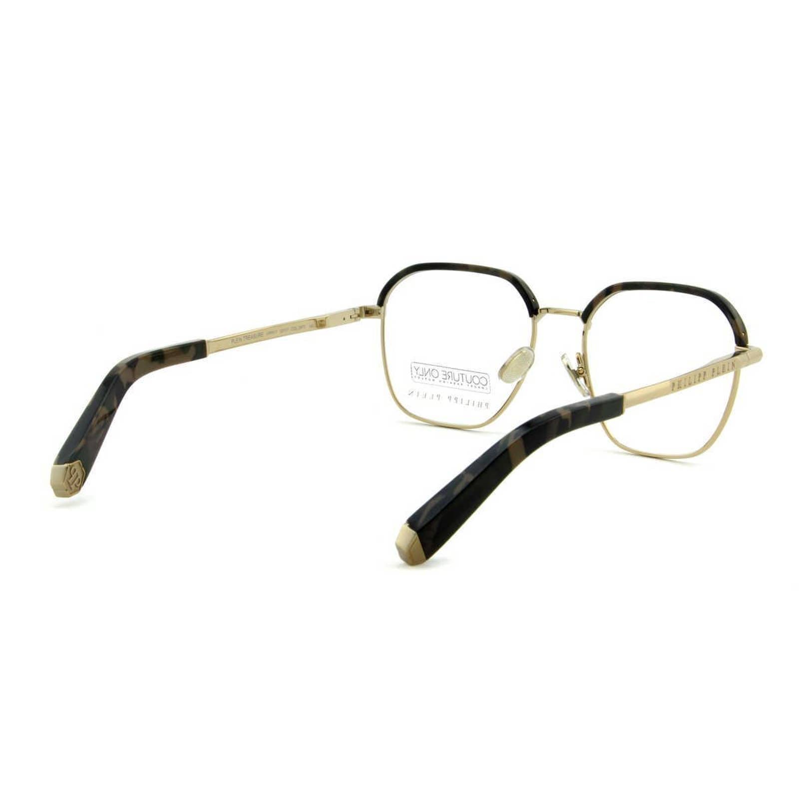 Men Optical Glasses Havana Brown Gold Square VPP017M-0302