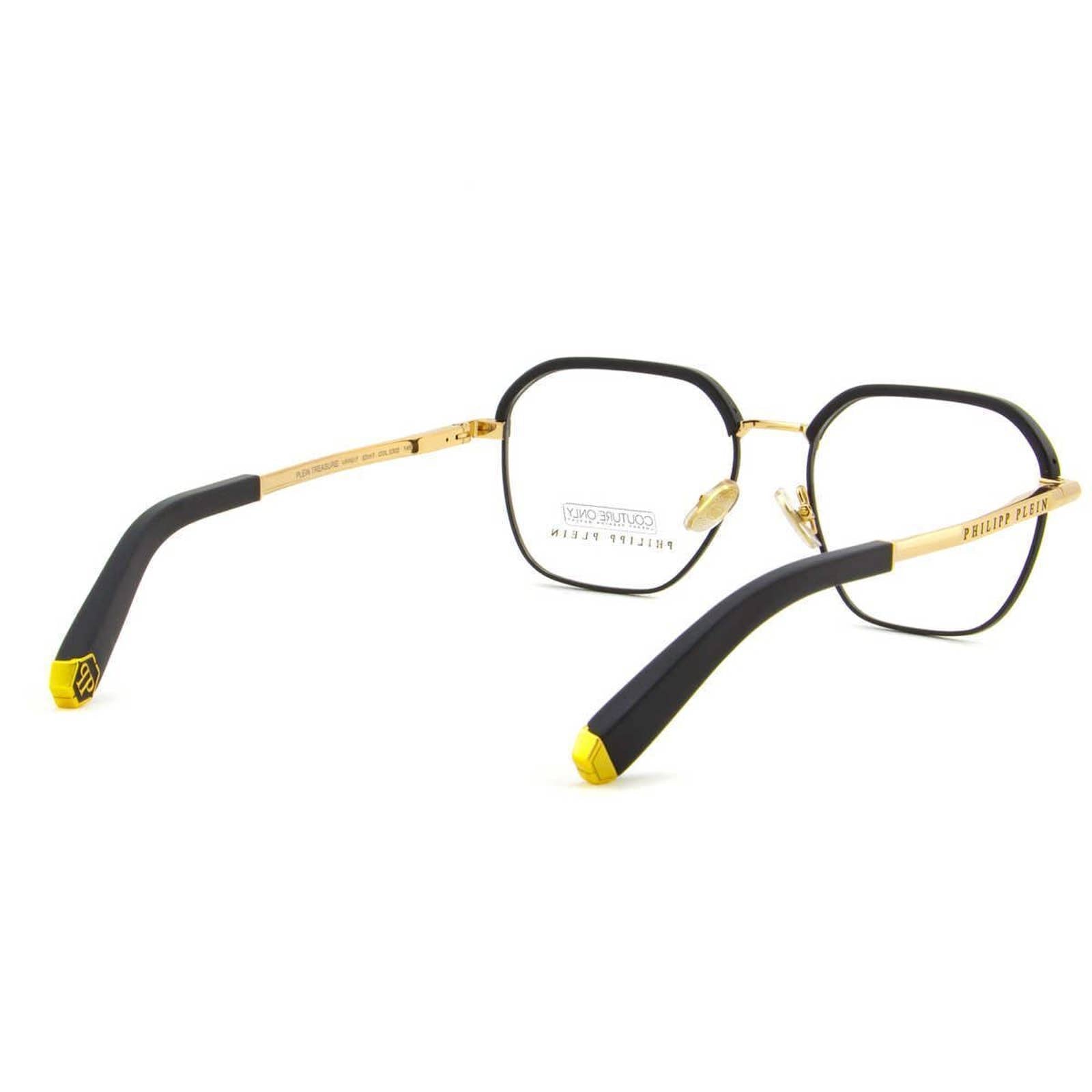 Men Optical Glasses Square Black Gold Frame VPP017M-0302