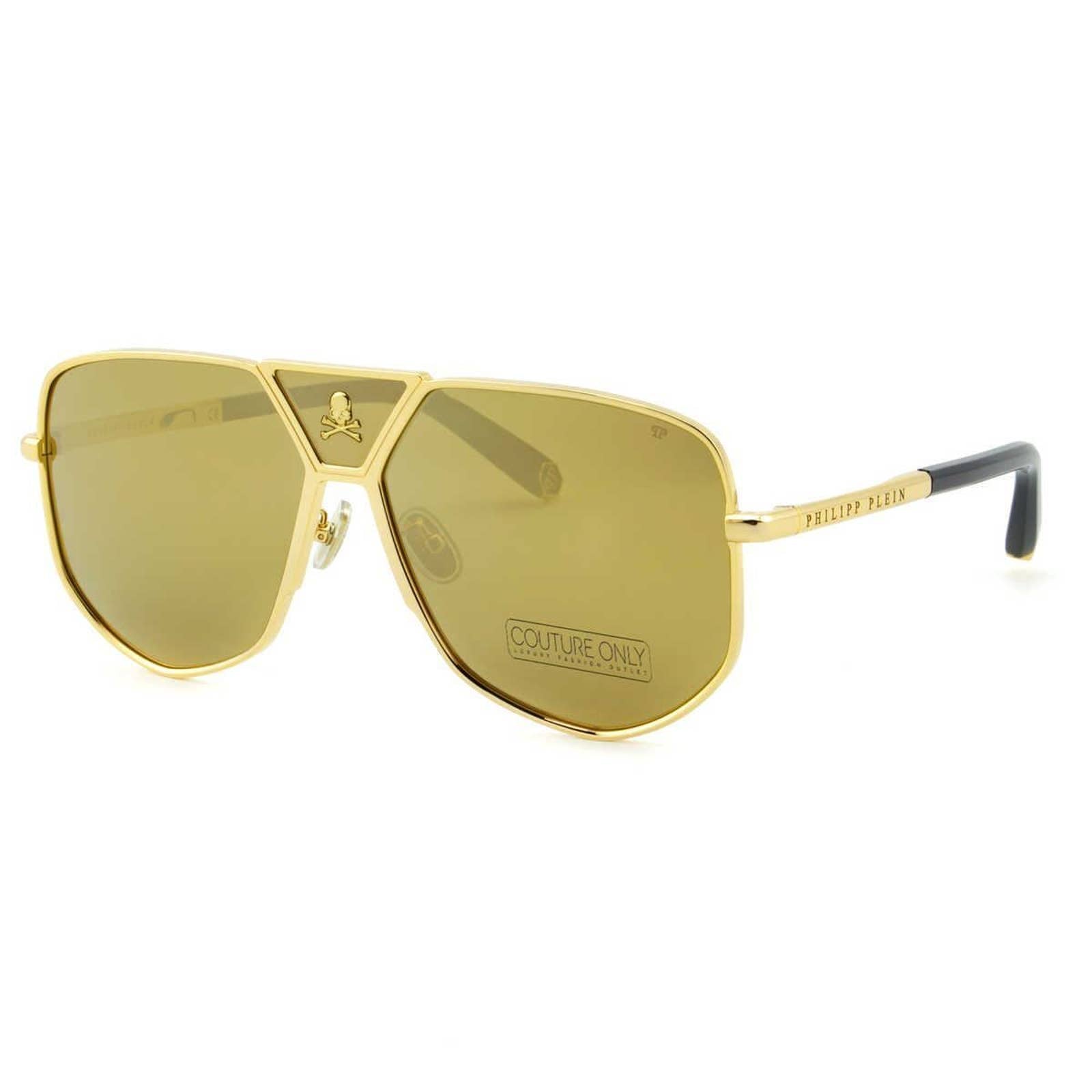 Men Aviator Gold Titanium Sunglasses