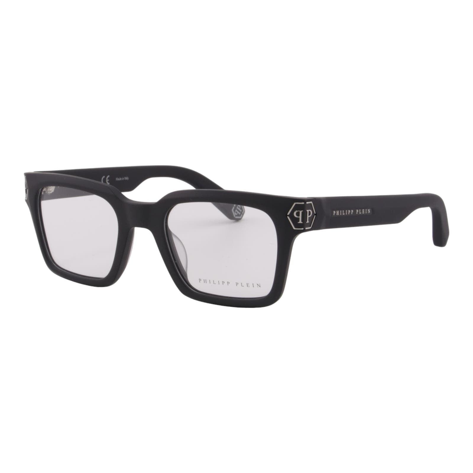 Men Square Glasses VPP082M-0703 Black & Silver Optical Frame