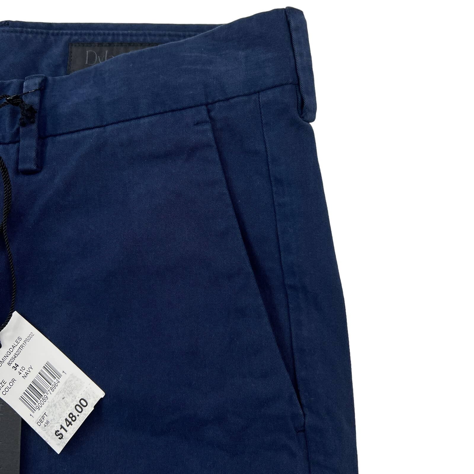 Dylan Gray Men Navy Blue Chinos Pants US 34 Classic Straight