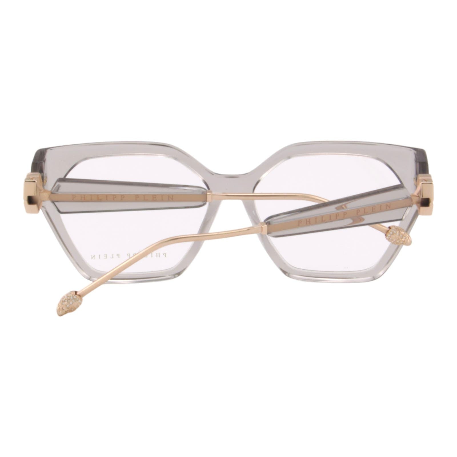 Oversized Women Glasses VPP068S-03GU Gray Transparent Cat-Eye Optical Frame