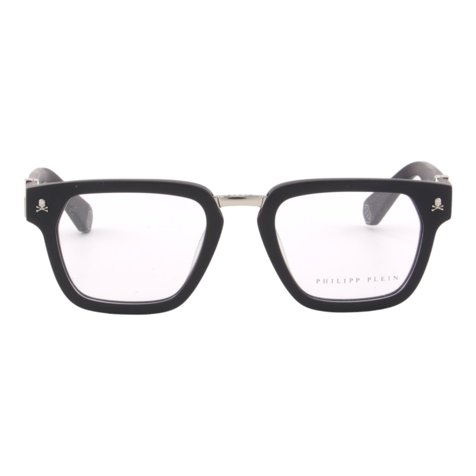 Men Glasses VPP055M-0703 Black & Silver Optical Square Frame