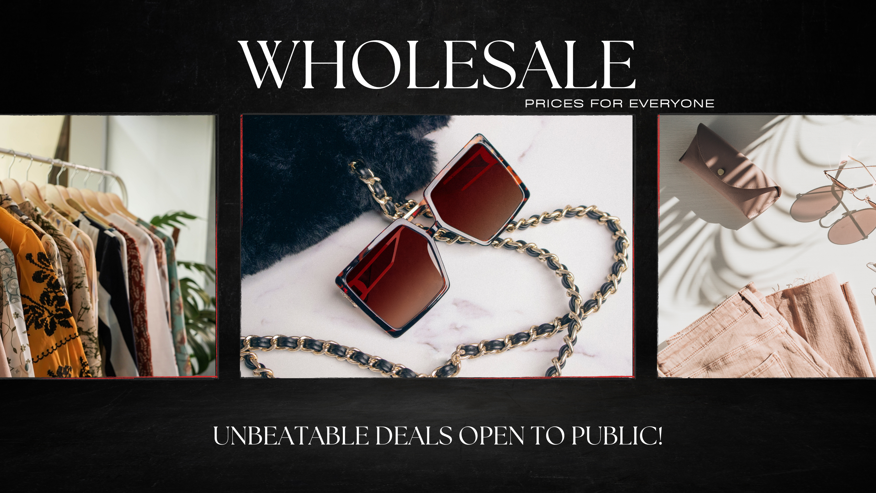 Wholesale Sunglasses, Glasses, Deals Open to the Public