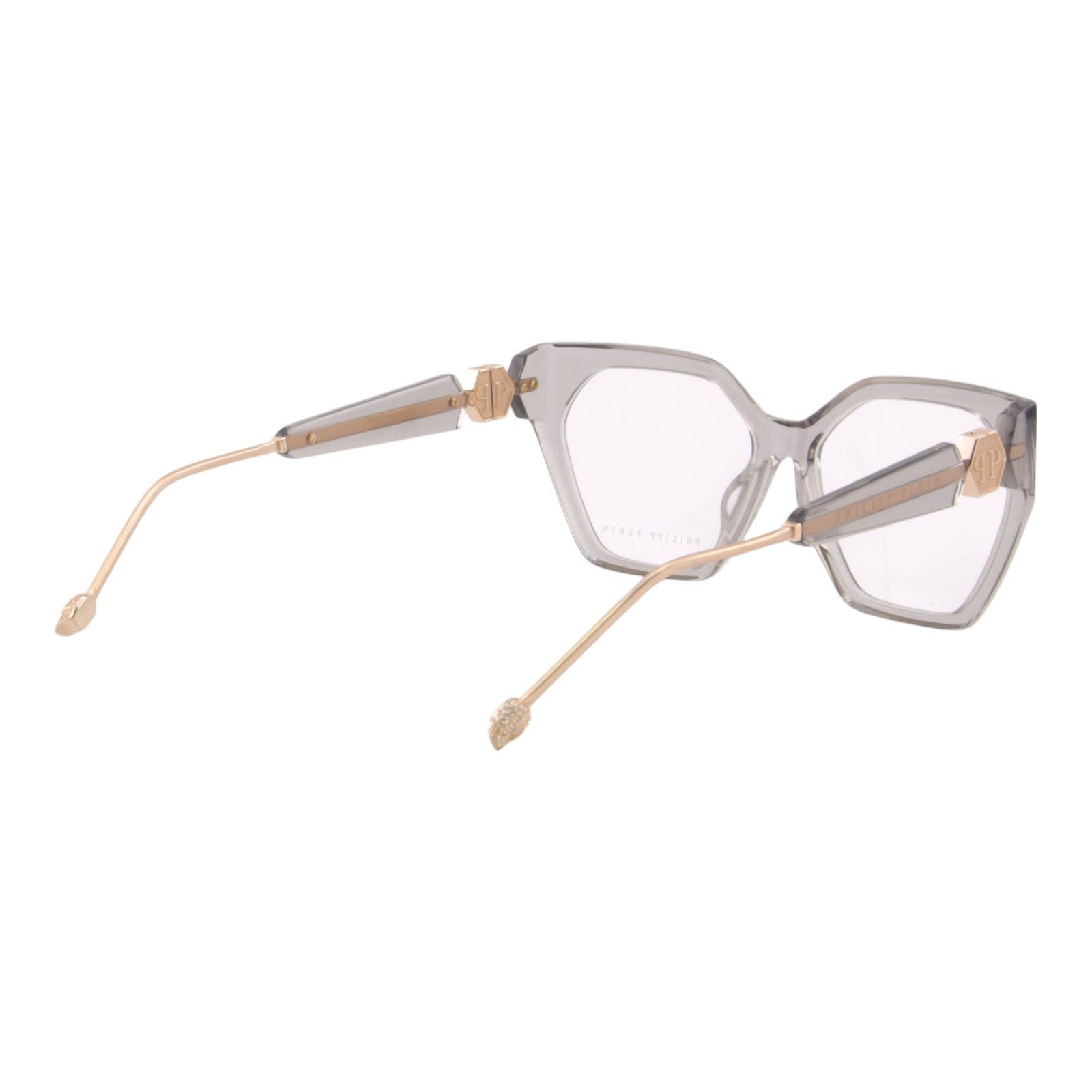 Oversized Women Glasses VPP068S-03GU Gray Transparent Cat-Eye Optical Frame
