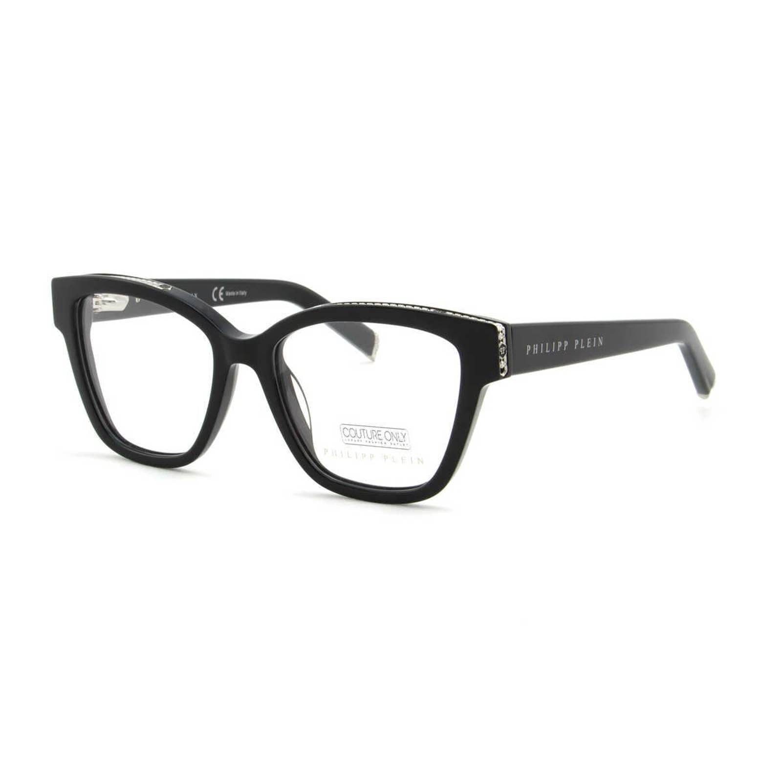 Women Square Optical Frame Black & Silver Eyeglasses VPP034S-0700
