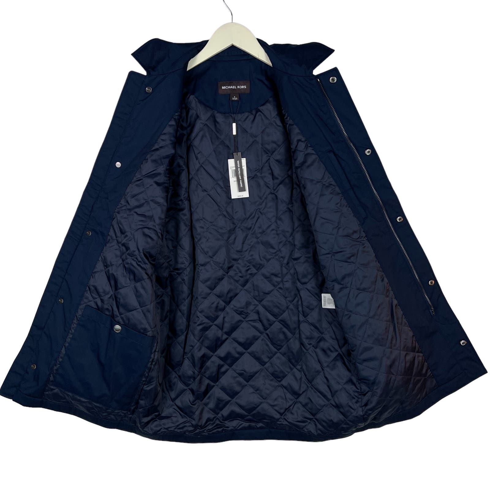 Michael Kors Men Midnight Blue Jacket US S Waterproof Coat