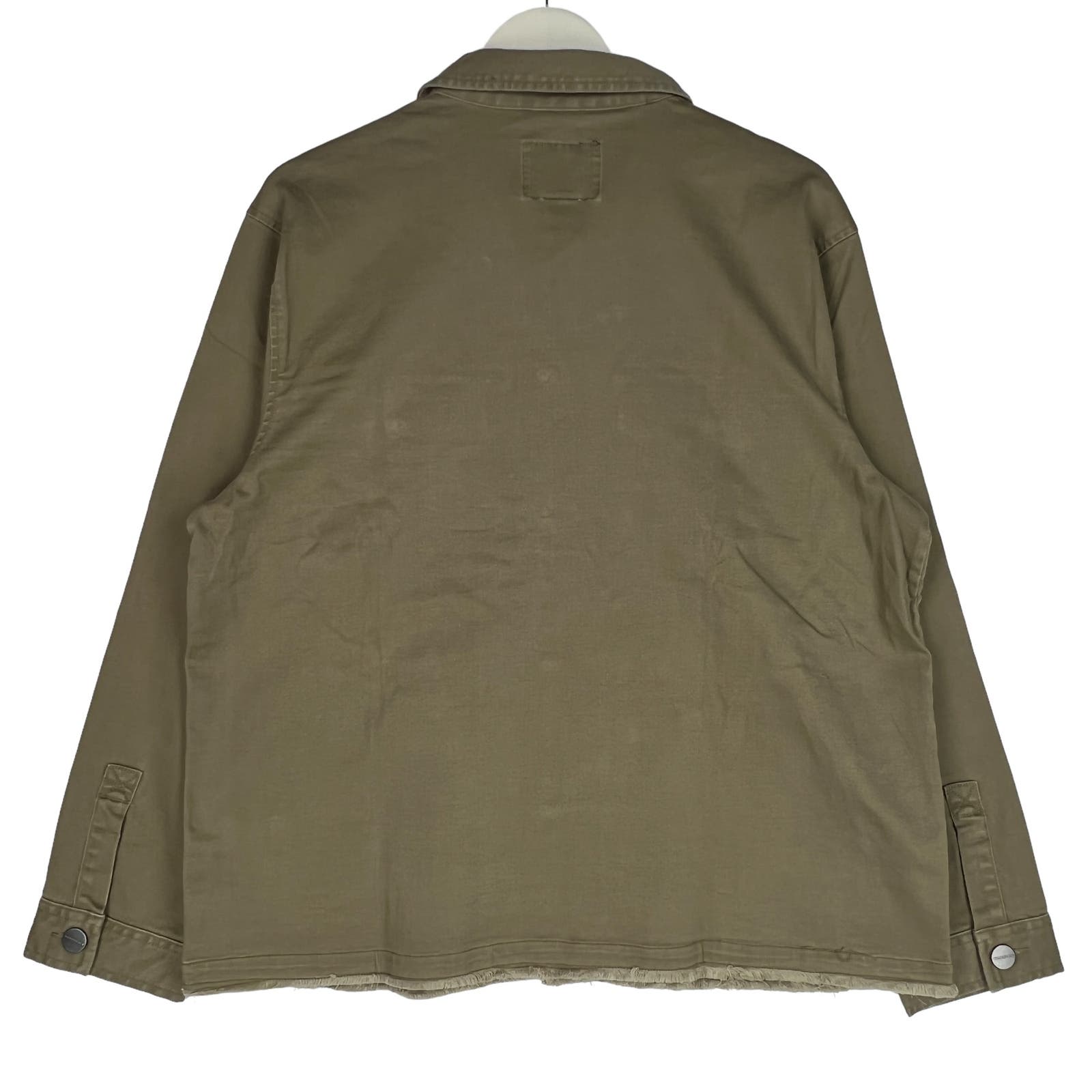 Sanctuary Los Angeles Men US XL Military Green Olive Utility Shirt Jacket