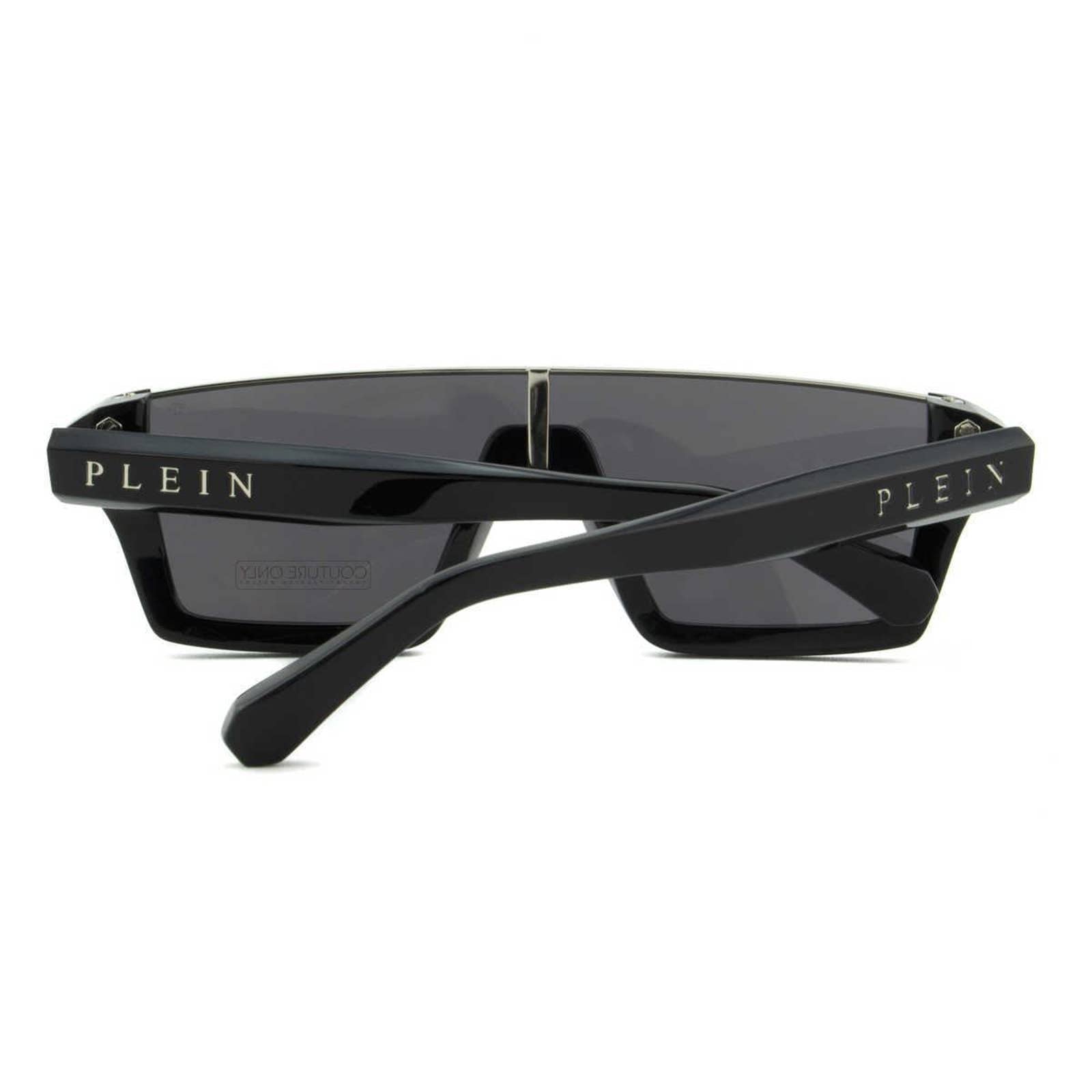 Men Black Square Shield Sunglasses SPP006M-0700