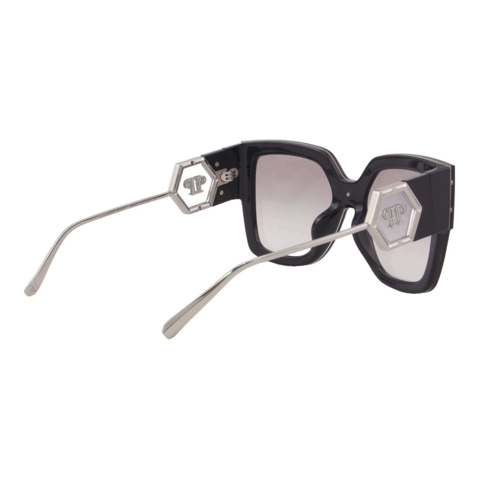Women Designer Sunglasses SPP041M-Z42X Oversized Square Frame Gray Lens