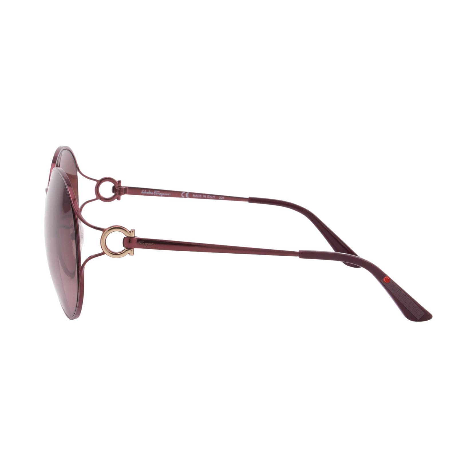 Women Burgundy Round Oversized Sunglasses SF215SK-603