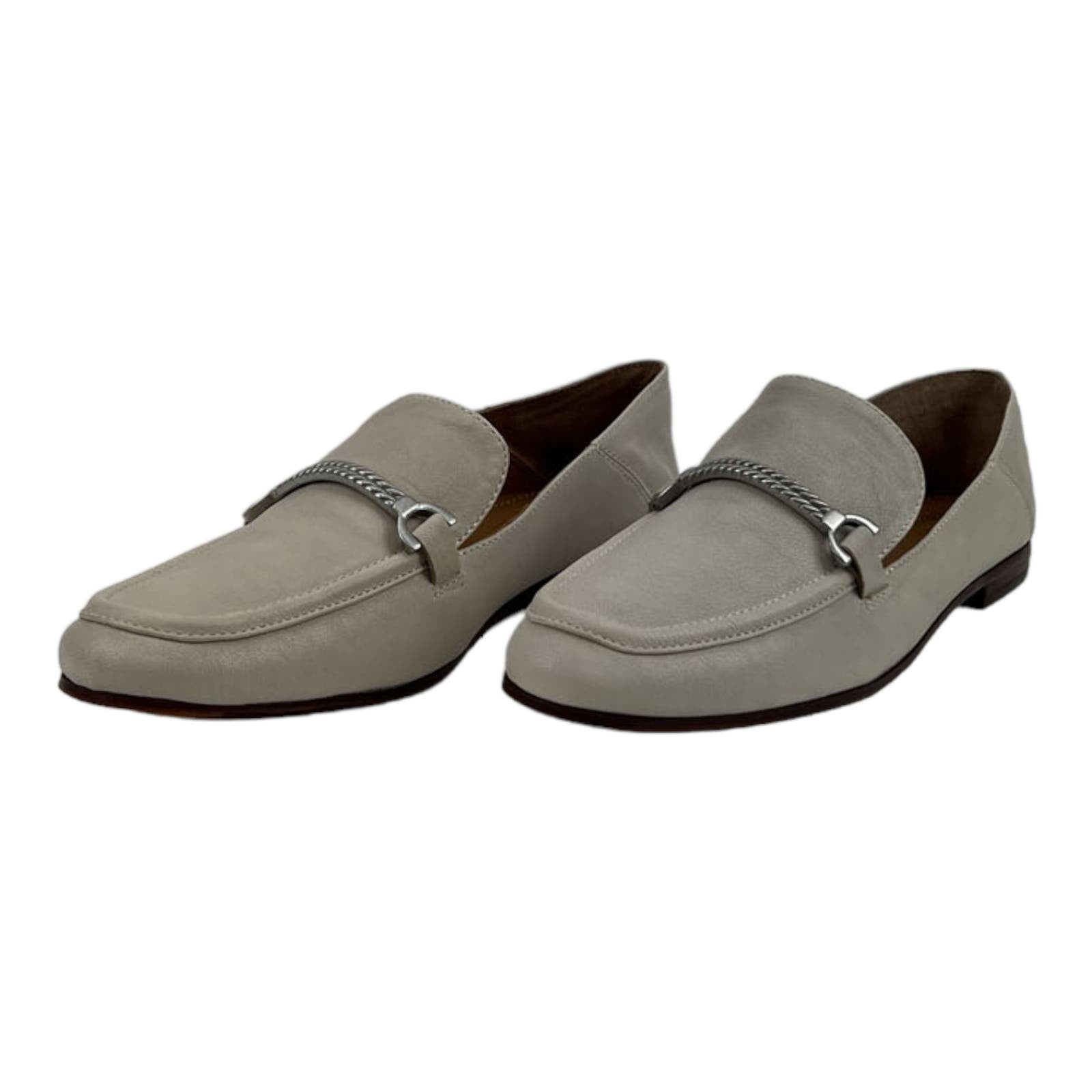 Patricia Nash Women US 10 Fia Loafer Flats Gray Bone Brown Shoes