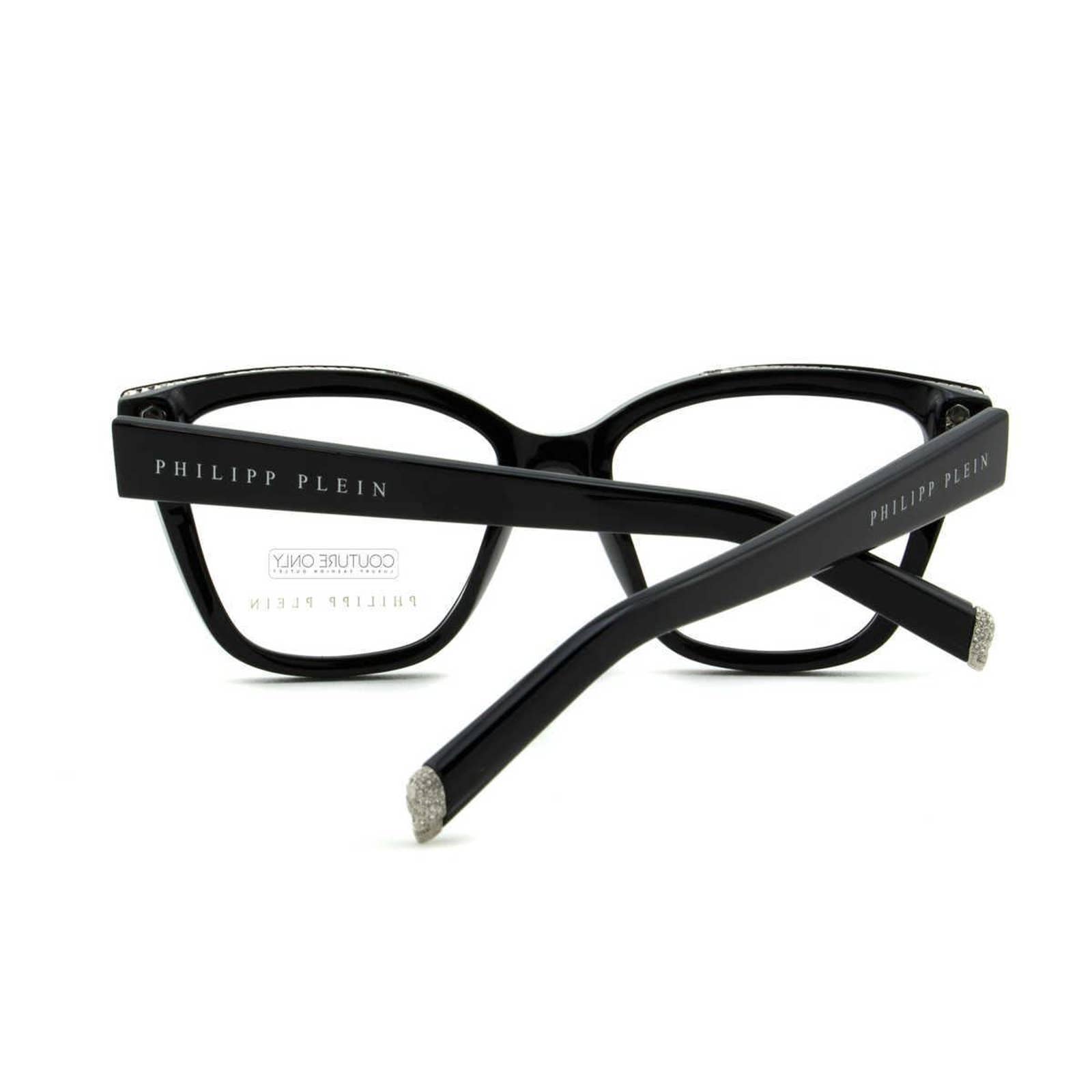 Women Square Optical Frame Black & Silver Eyeglasses VPP034S-0700
