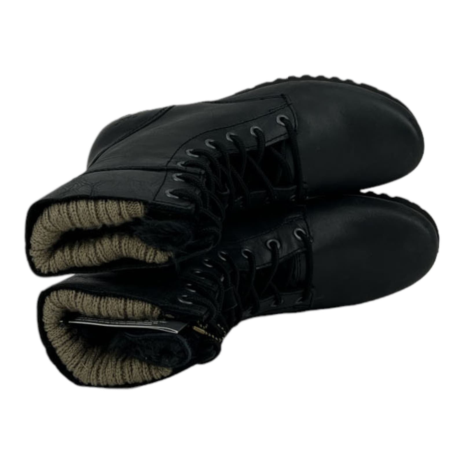 Caterpillar CAT Women US 7.5 Winter Alexi Combat Black Ankle Boots