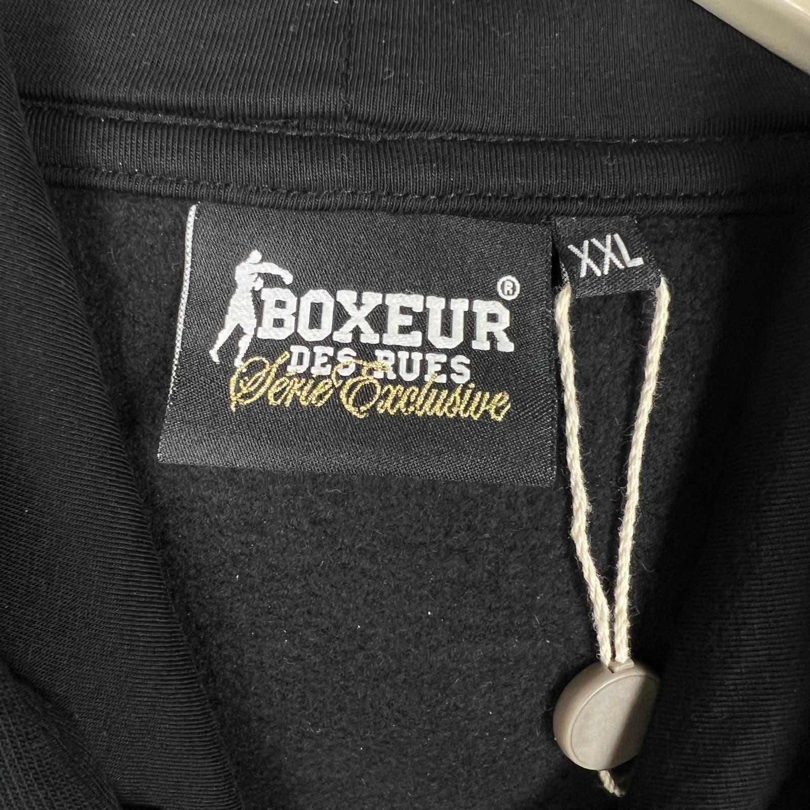 Boxeur Des Rues Men Sweatshirt US XXL Closed Hood Long Sleeve Graphic Print