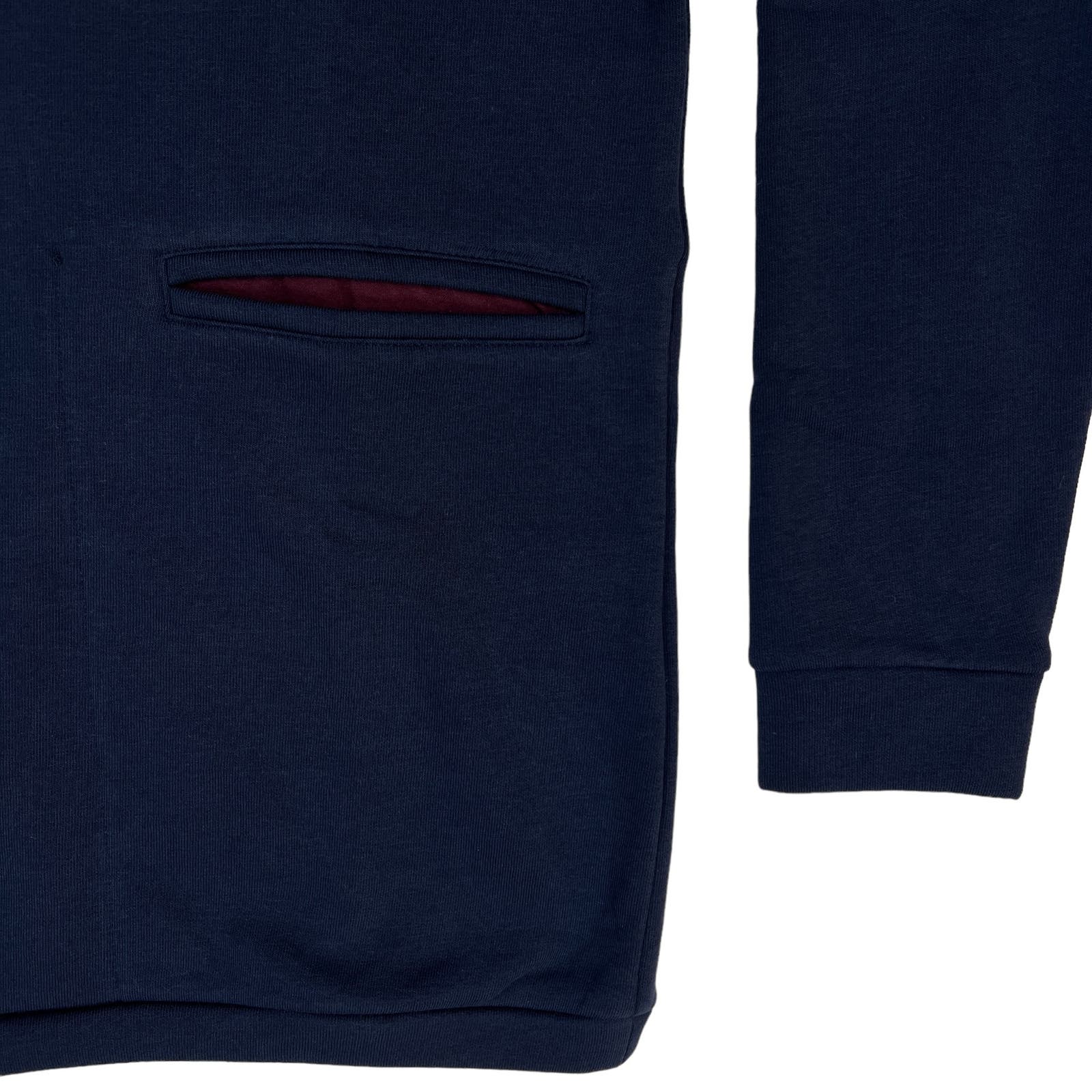 Corelate Men Small Navy Blue Sweatshirt US S Long Cotton Sleeve
