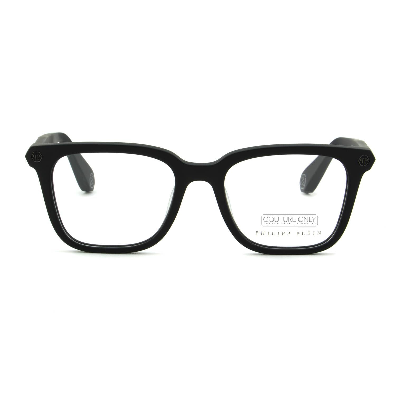 Men Optical Square Eyeglasses Matte Black Frame VPP015M-0703