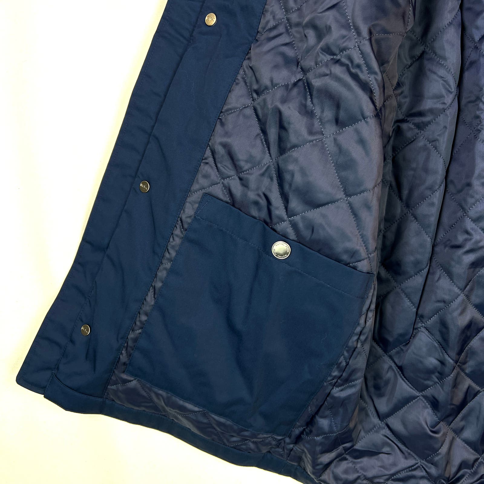 Michael Kors Men Midnight Blue Jacket US S Waterproof Coat