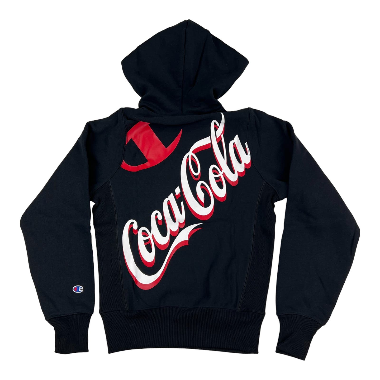 Champion Men Black Hoody US XS Coca-Cola Sweatshirt