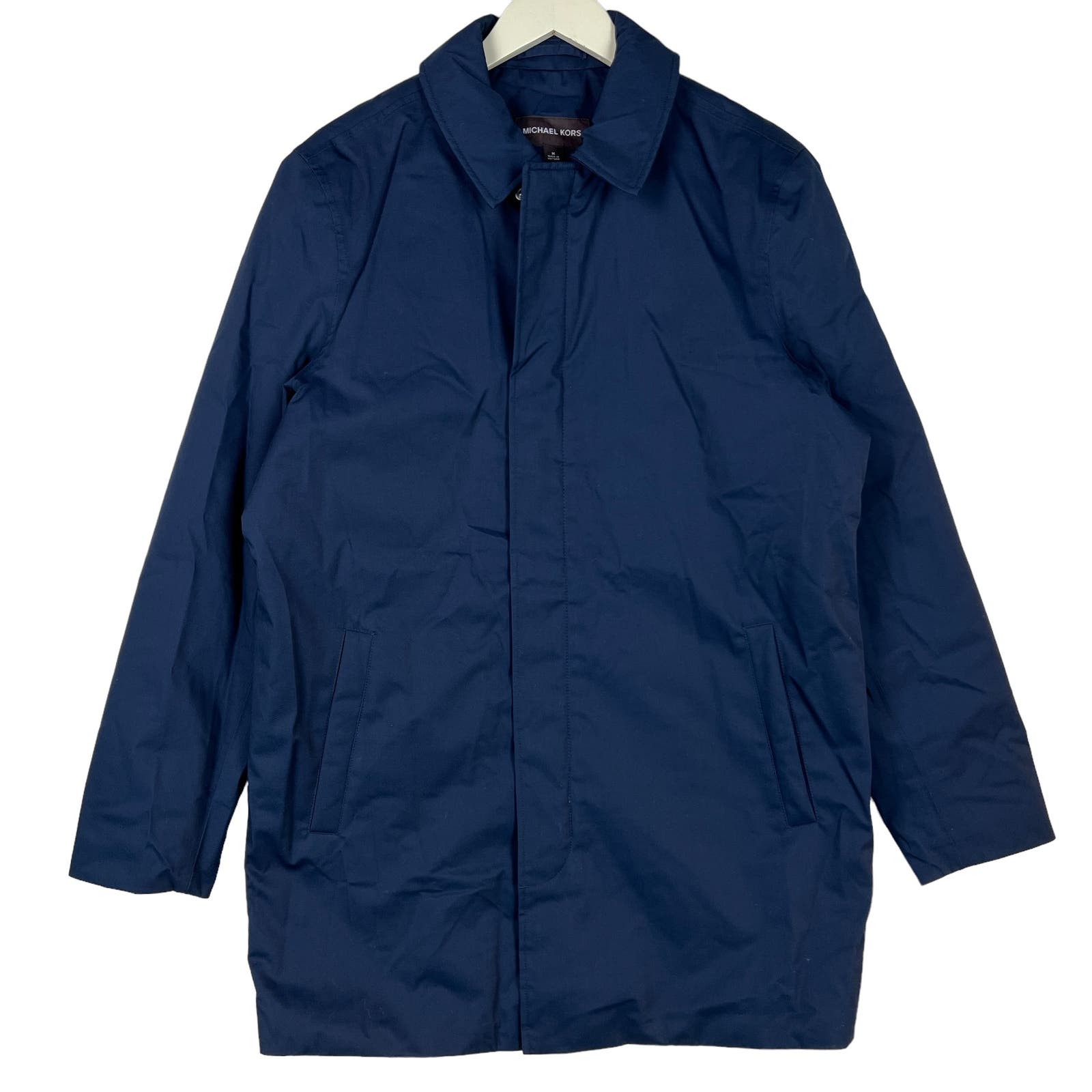 Michael Kors Men Blue Jacket US M Waterproof Coat