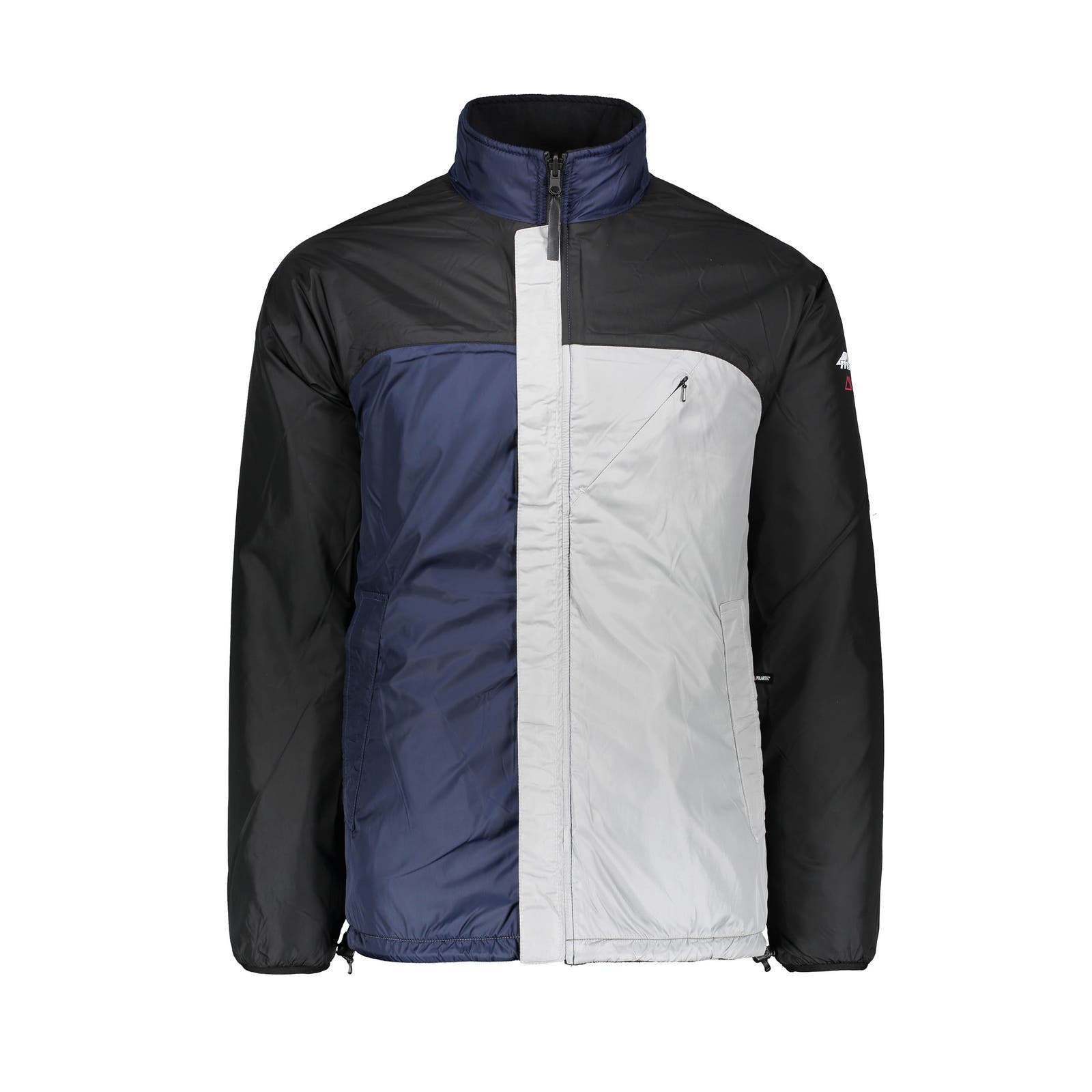 Manastash Men Black Grey Polartec Trainer US M Reversible Fleece Jacket