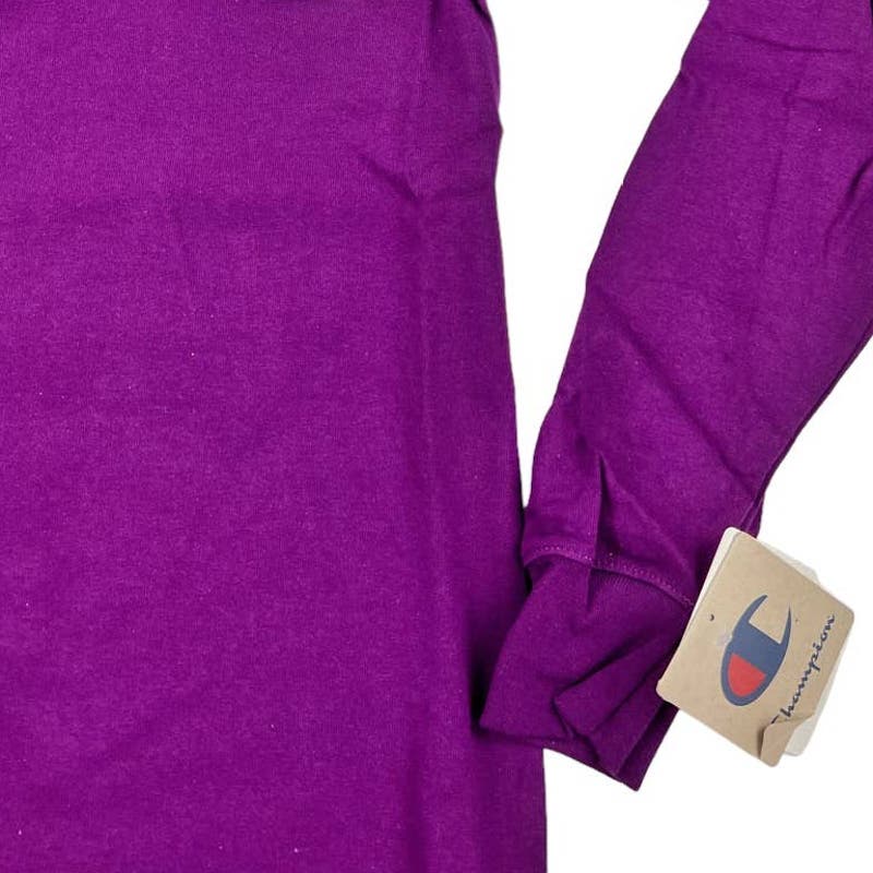 Champion Men Purple  T-Shirt US XS Issue Long Sleeve Tee