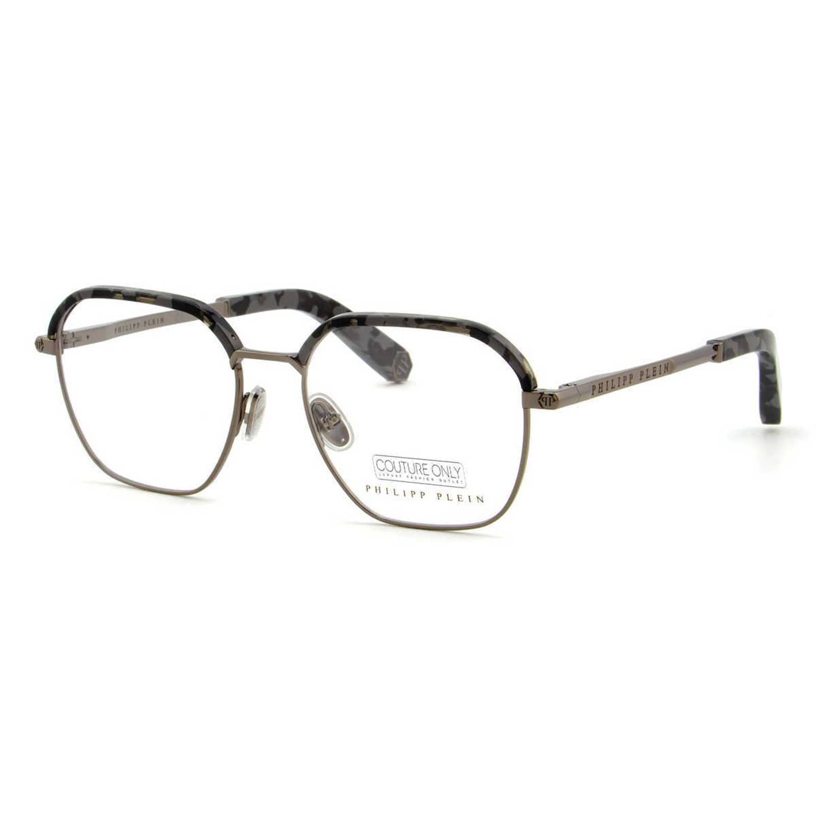 Men Optical Geometric Square Gunmetal Eyeglasses VPP017M-0568