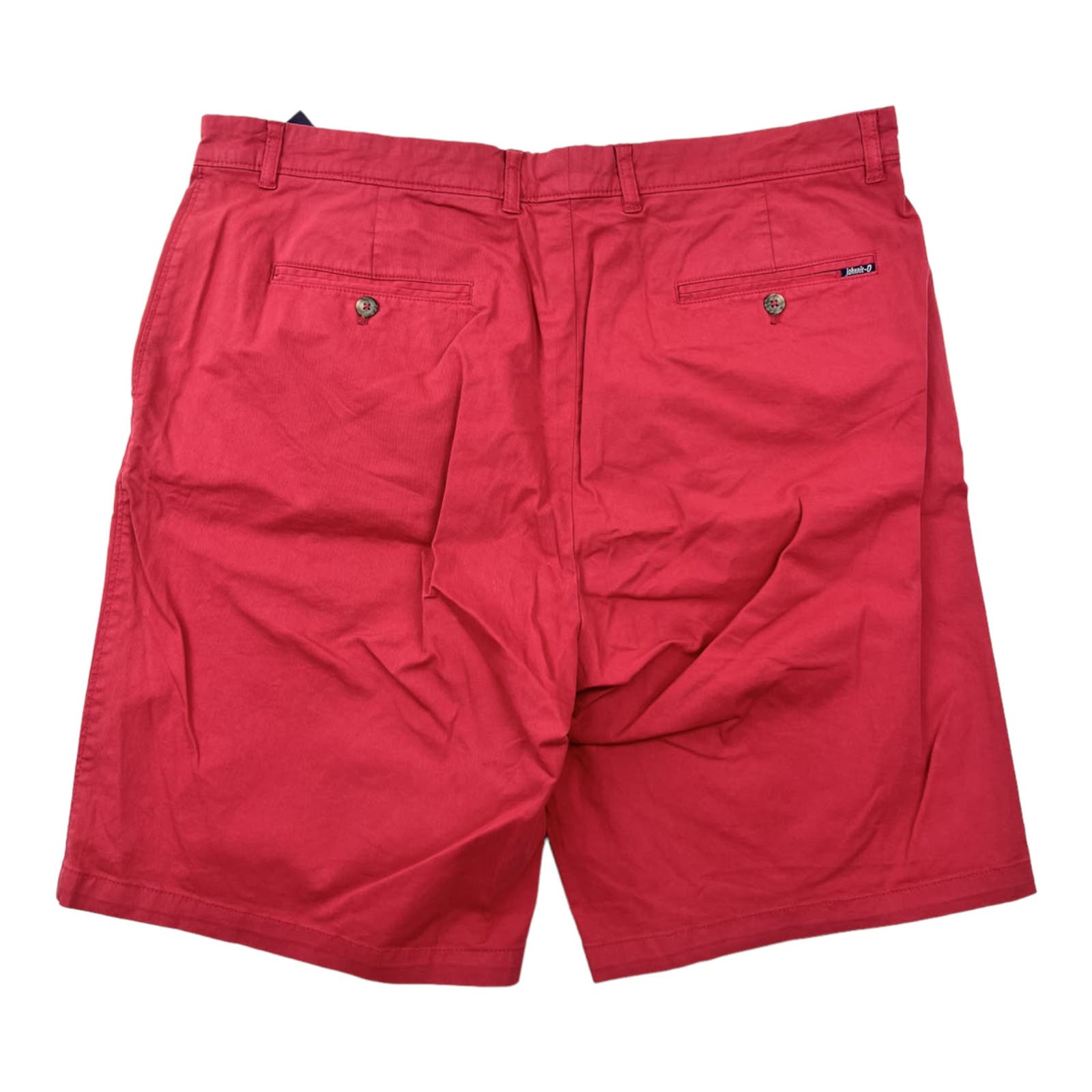 Johnnie-O Men Red Chinos Shorts US 40 Classic Fit Cotton