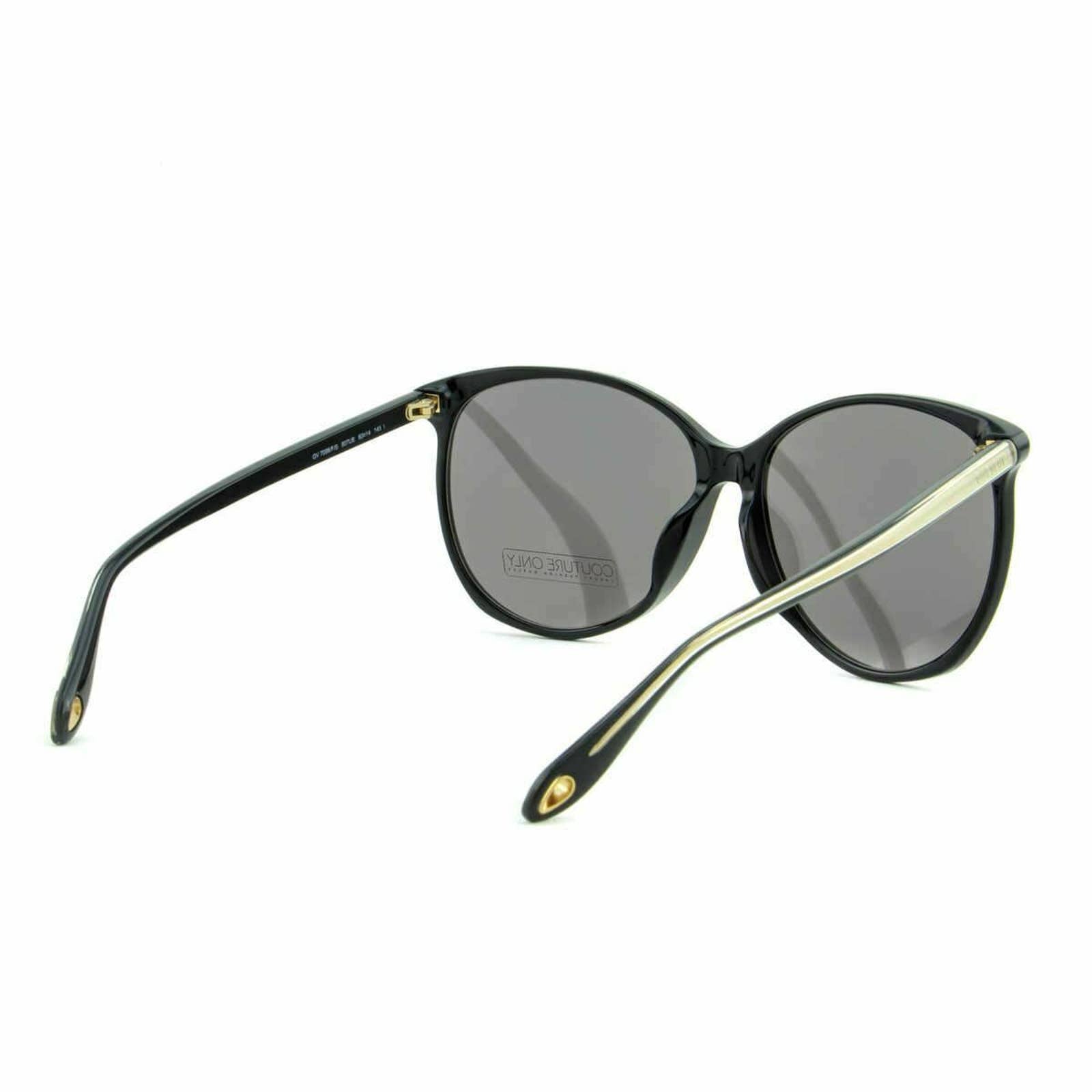 Women  Black Oversized Horn-Rim Sunglasses GV7098