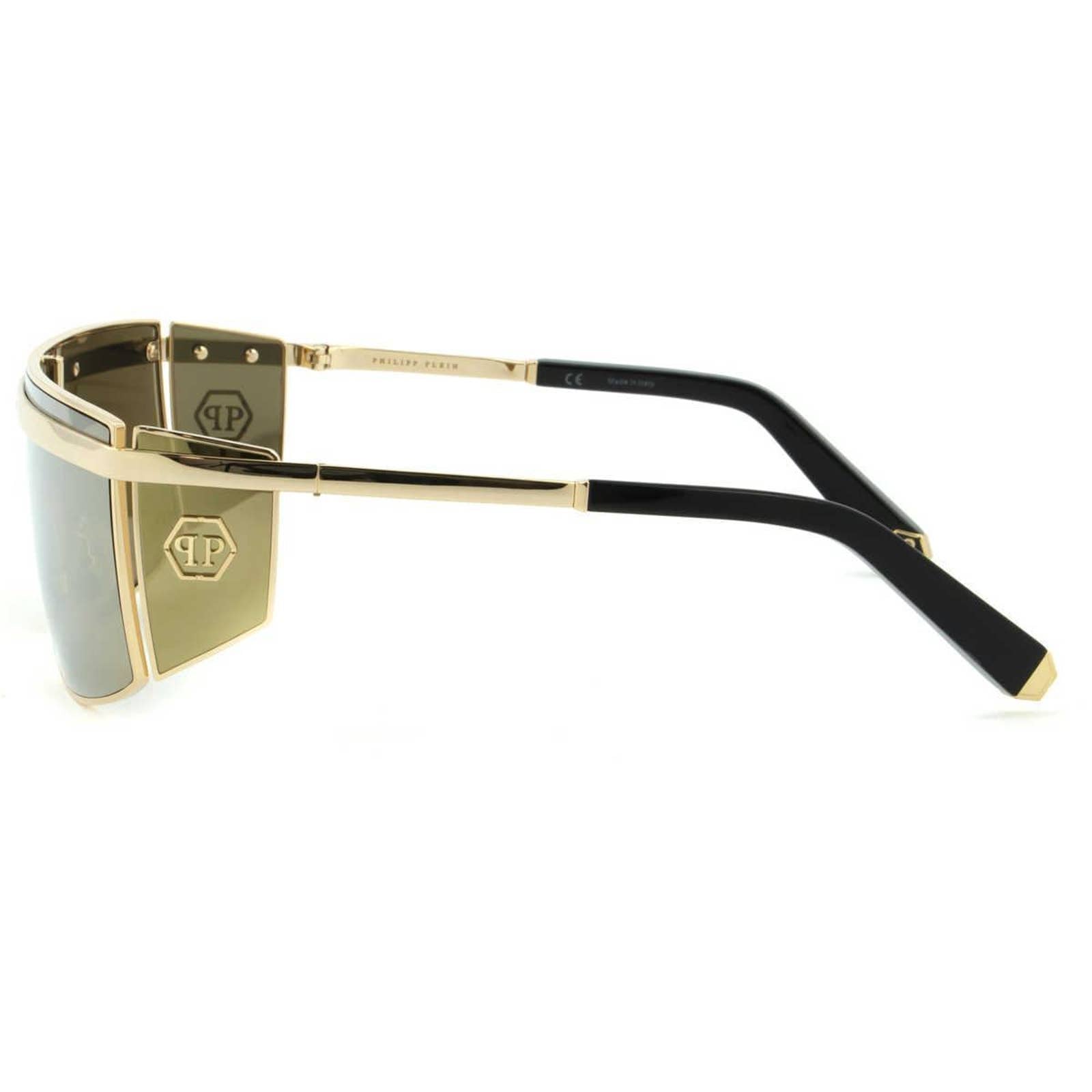Women Gold Shield Sunglasses SPP013M-300G