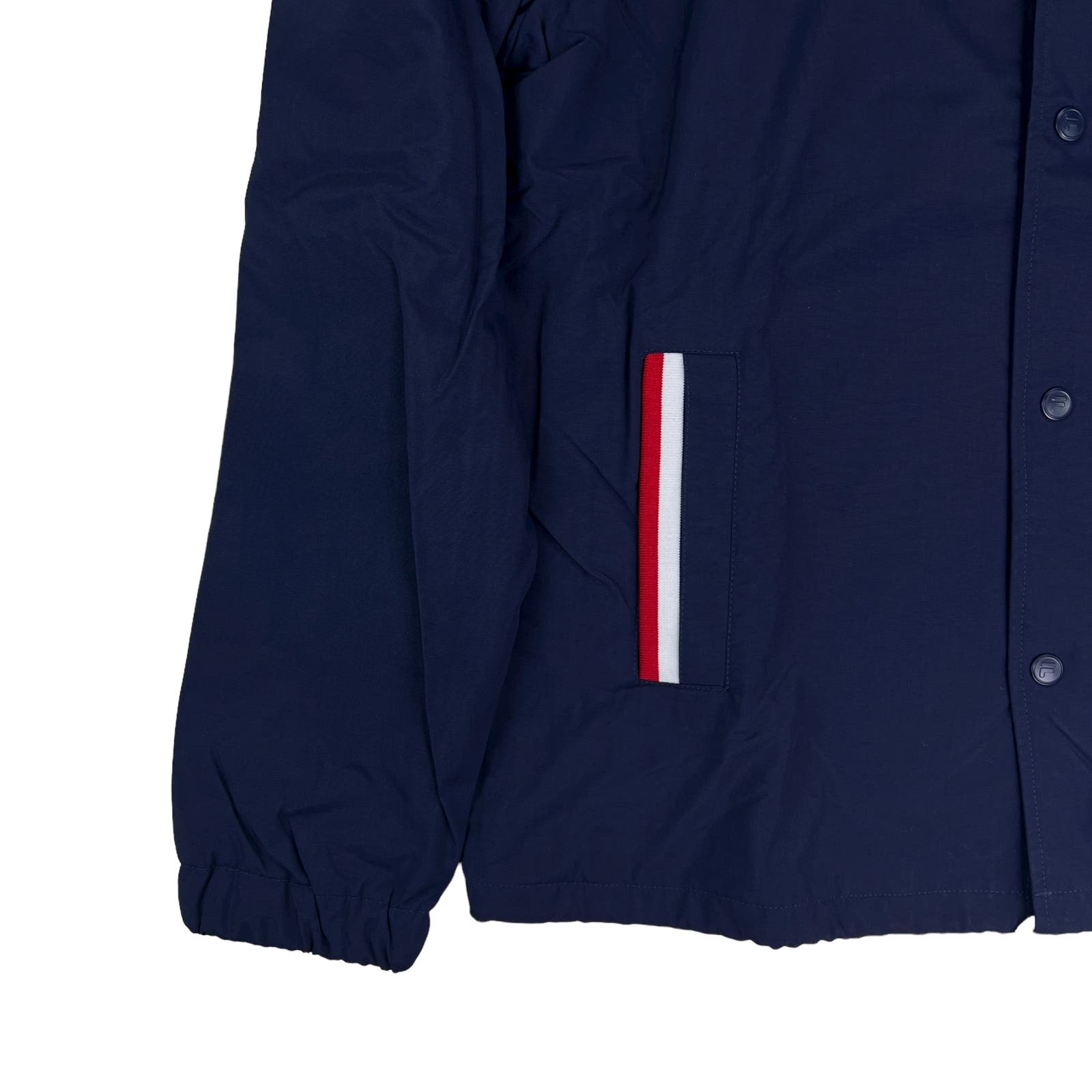 FILA Men Navy Sports Jacket US M Long Sleeves Windbreaker