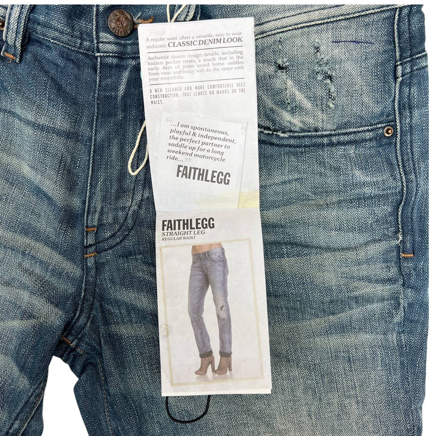Diesel Women Denim Blue Jeans US 27 Washed Super Slim Skinny