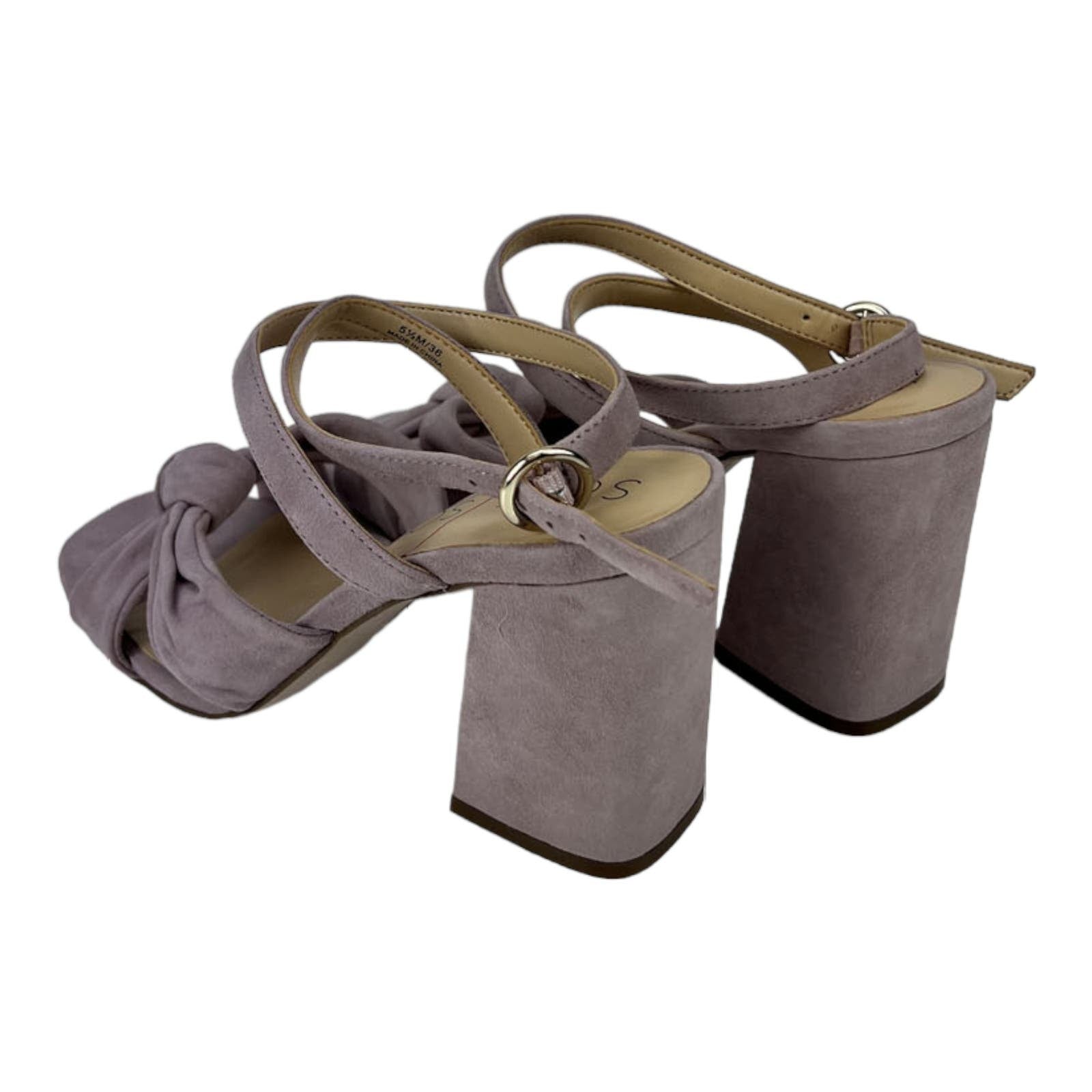 Sole Society Women US 5.5 Lavender Suede Ankle Strap Sandals
