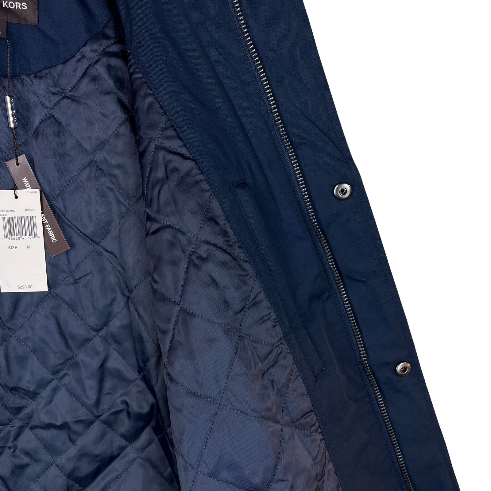 Michael Kors Men Blue Jacket US M Waterproof Coat