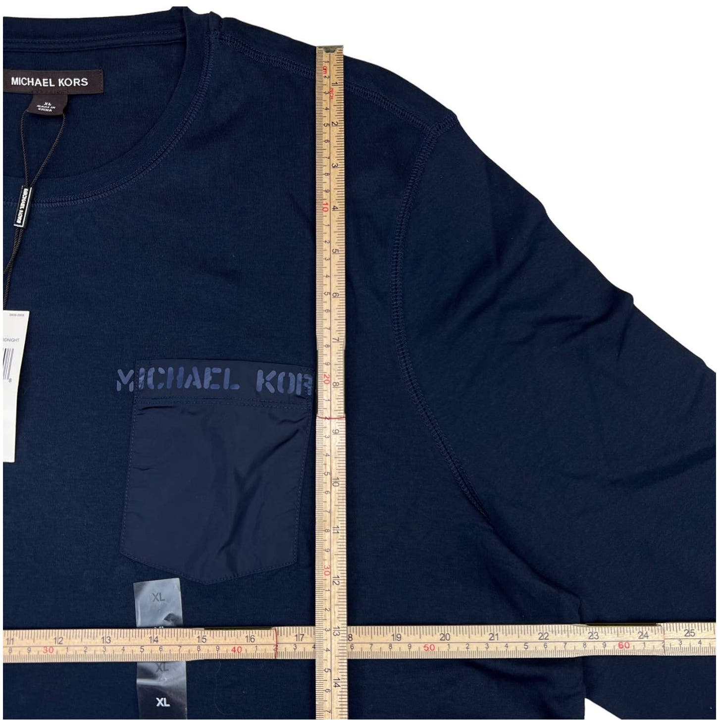 Michael Kors Men Navy Blue Sweatshirt US XL Crew Neck