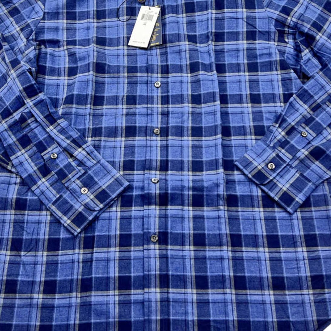 Ralph Lauren Polo Men Blue Plaid Shirt US XL Long Sleeve Button Down