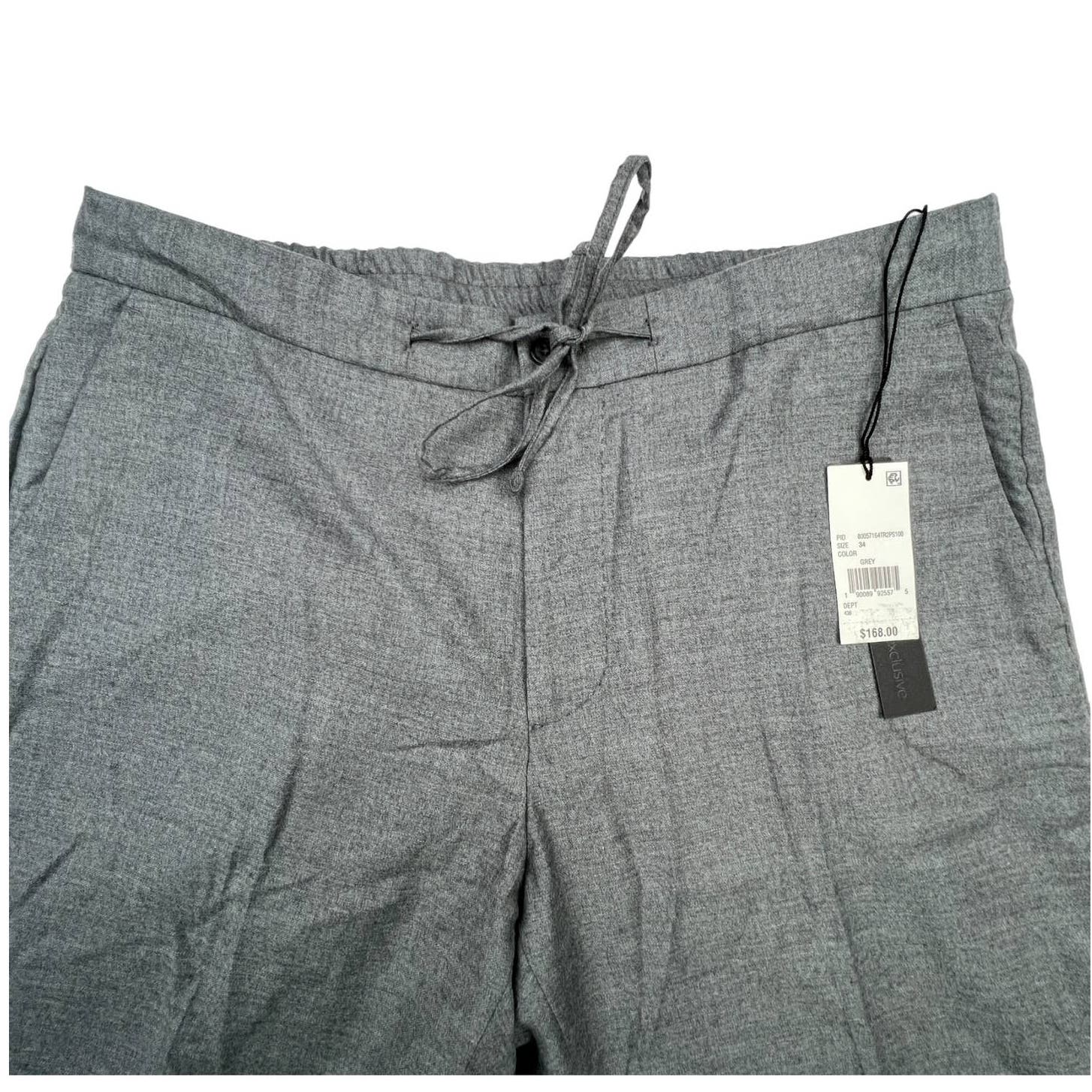 Dylan Gray Men Grey Wool Slim Fit US 34 Sweatpants