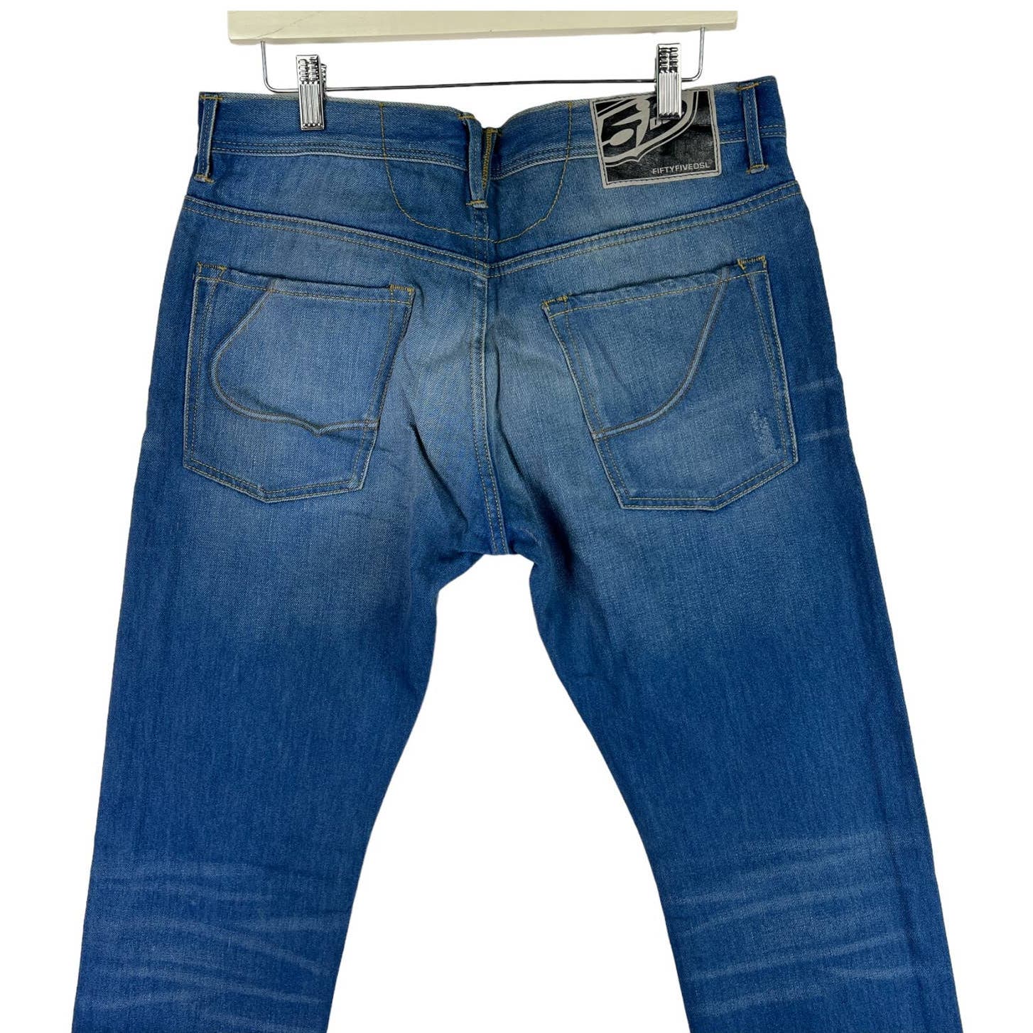 Diesel Pokus Men Denim Jeans US 29 Slim Fit Sticker Cotton