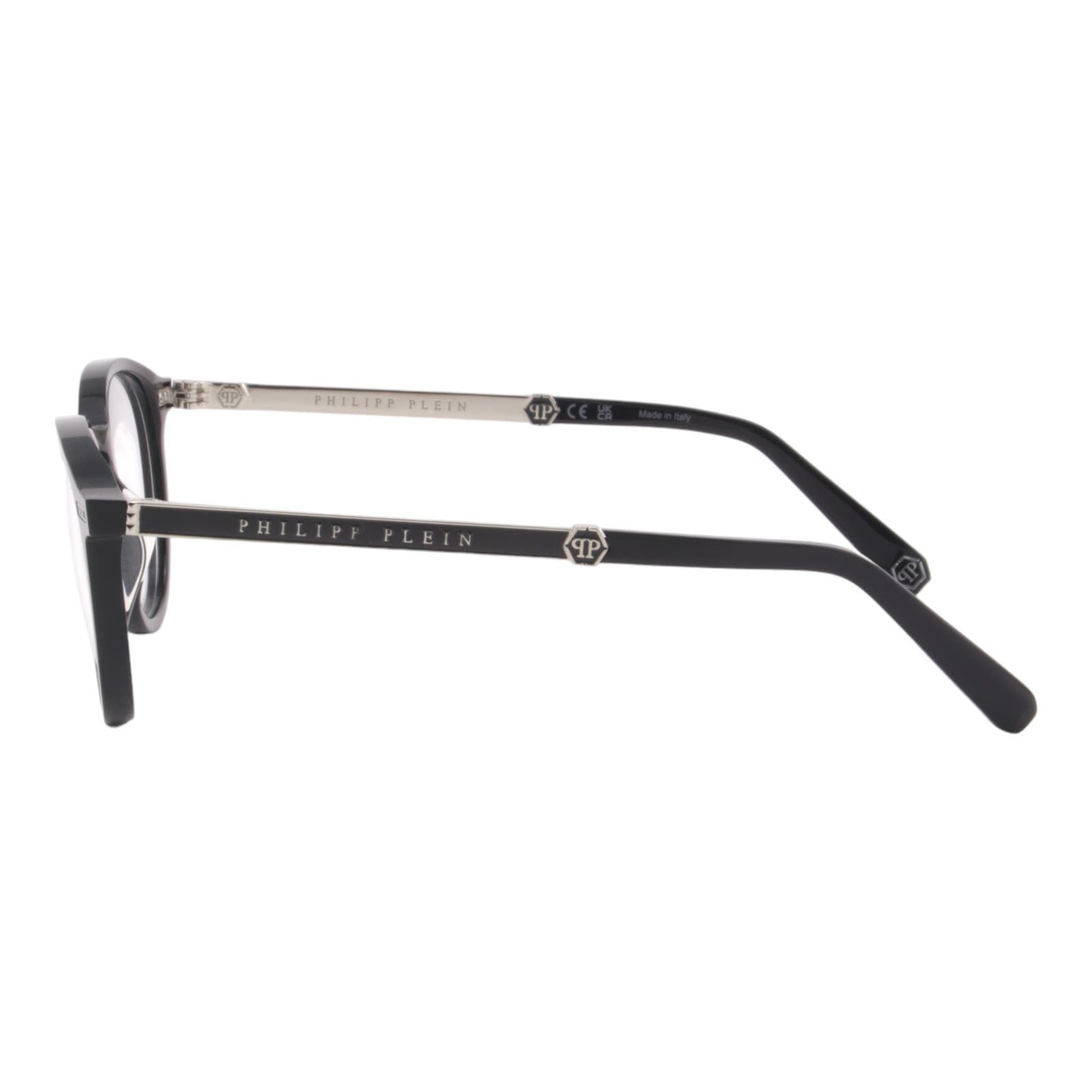 Men Panthos Glasses VPP057M-0700 Black Optical Frame Clear Lens