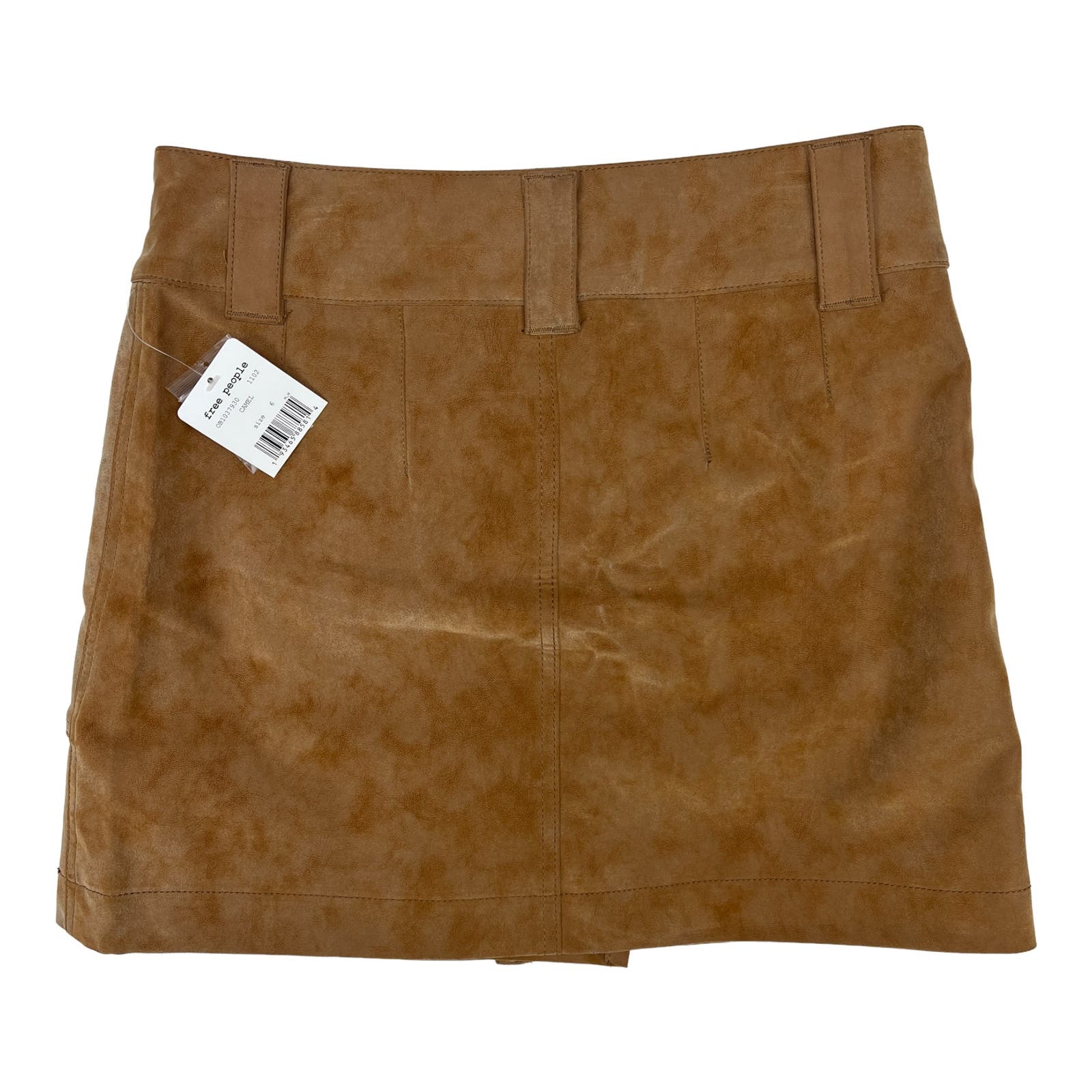 Free People Women Camel Brown Skirt US 6 Faux Wrap