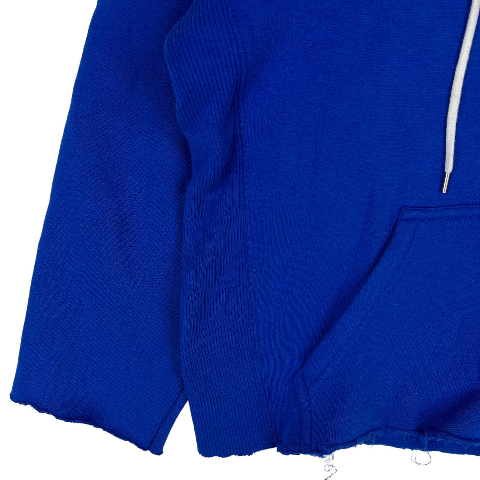 KOZA Men Blue Hoodie Pull-on US M Long Sleeve Unisex Cotton Sweater