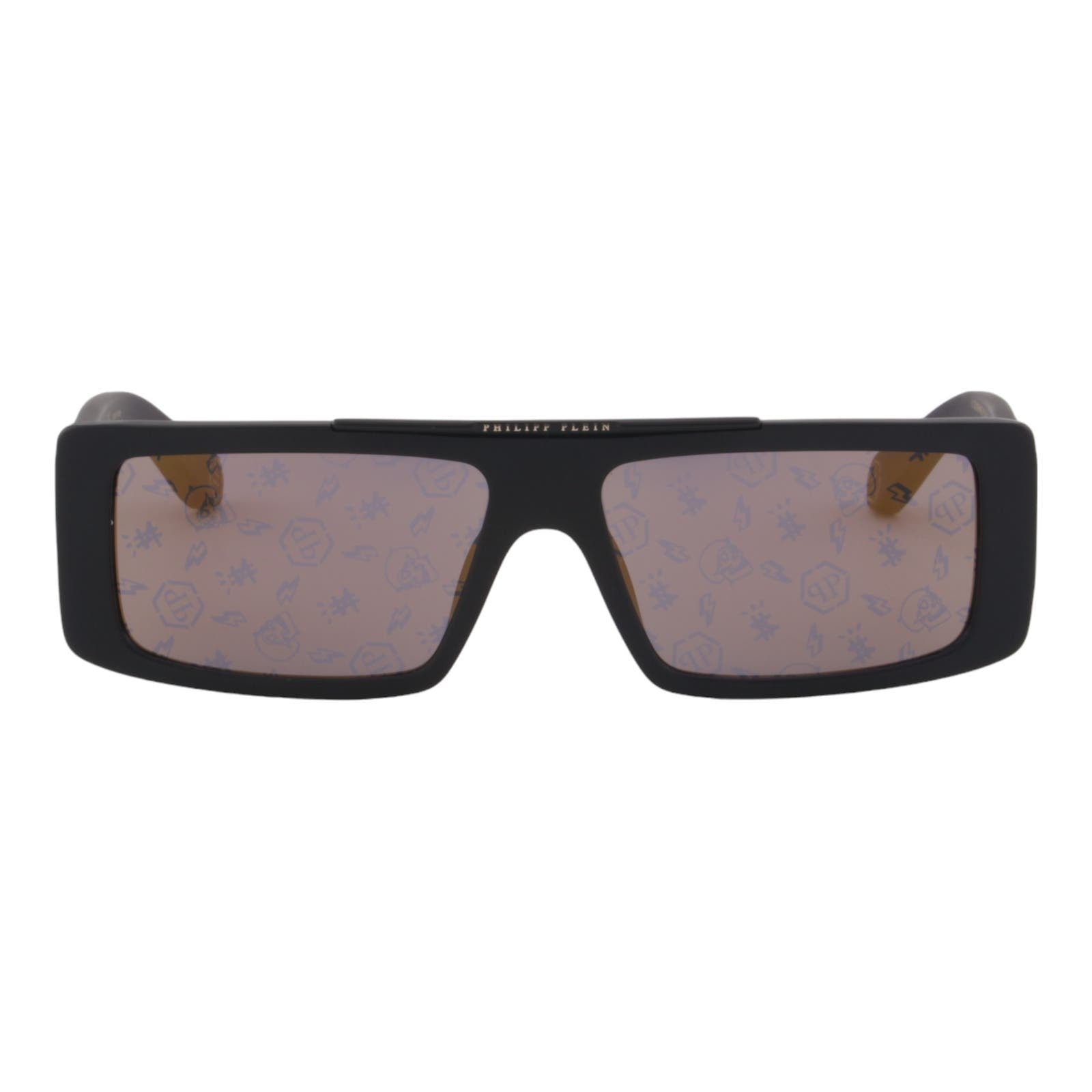 Designer Sunglasses Men Slim Rectangular SPP003M-703L Monogram Lens