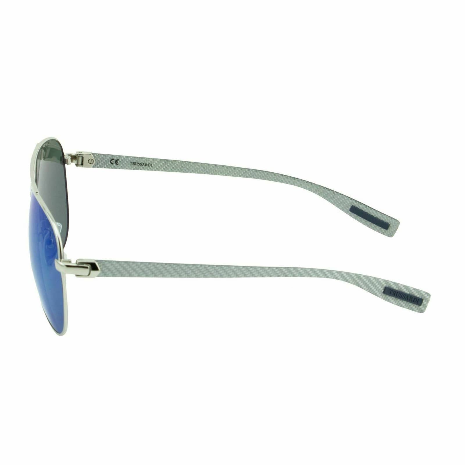 Men Silver Blue Aviator Sunglasses STR-175-579B