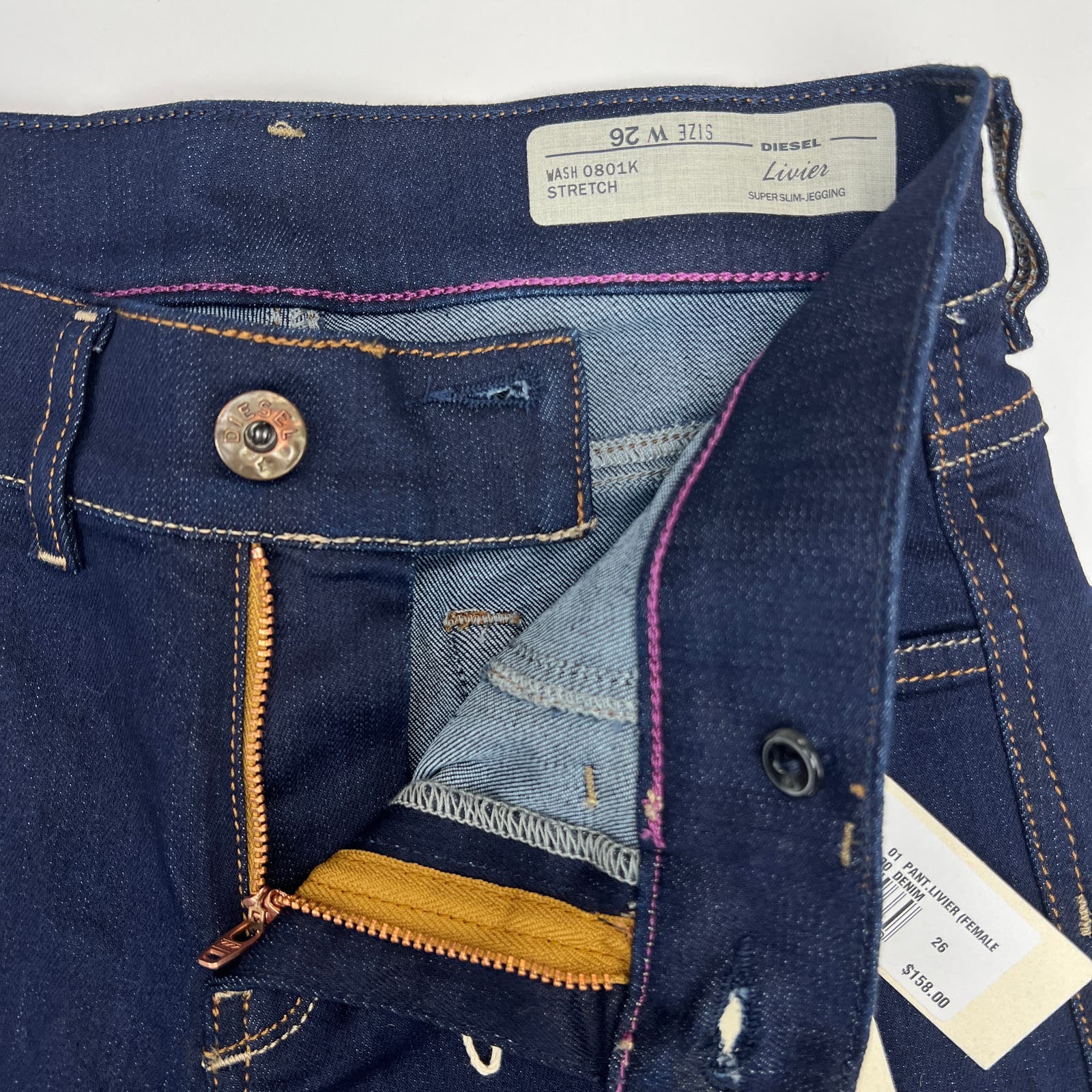 Diesel Women Denim Blue Jeans EU 26 Skinny Casual Cotton
