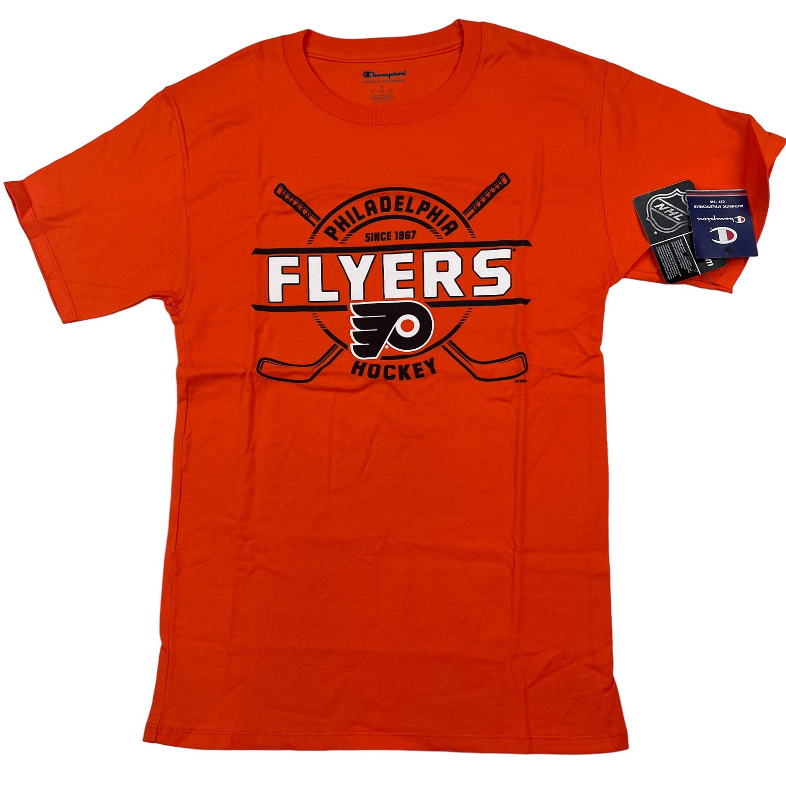 Champion Men Red T-Shirt US S Flyers Philadelphia NHL Hockey