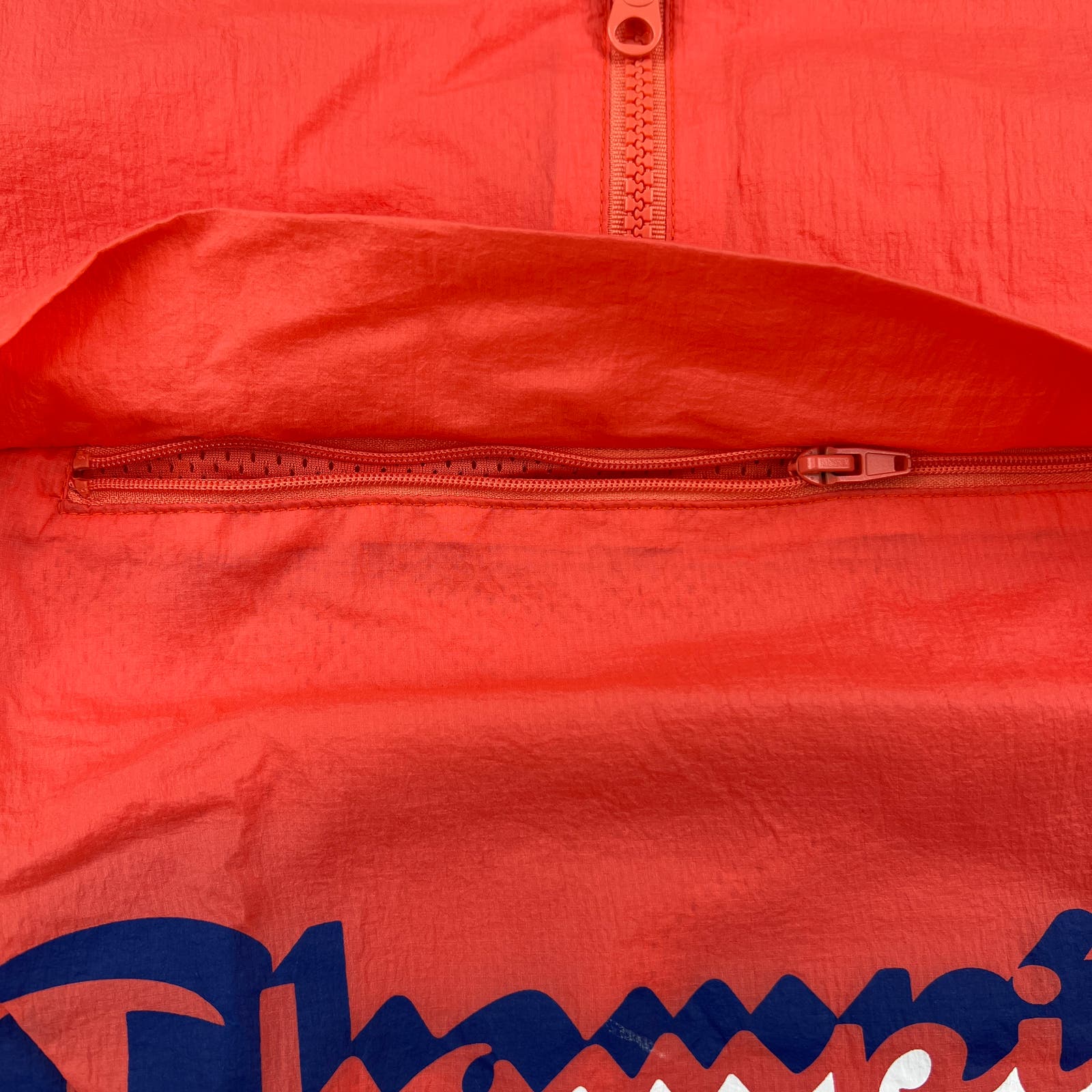 Champion Men Red Anorak US XS Hood Windbreaker